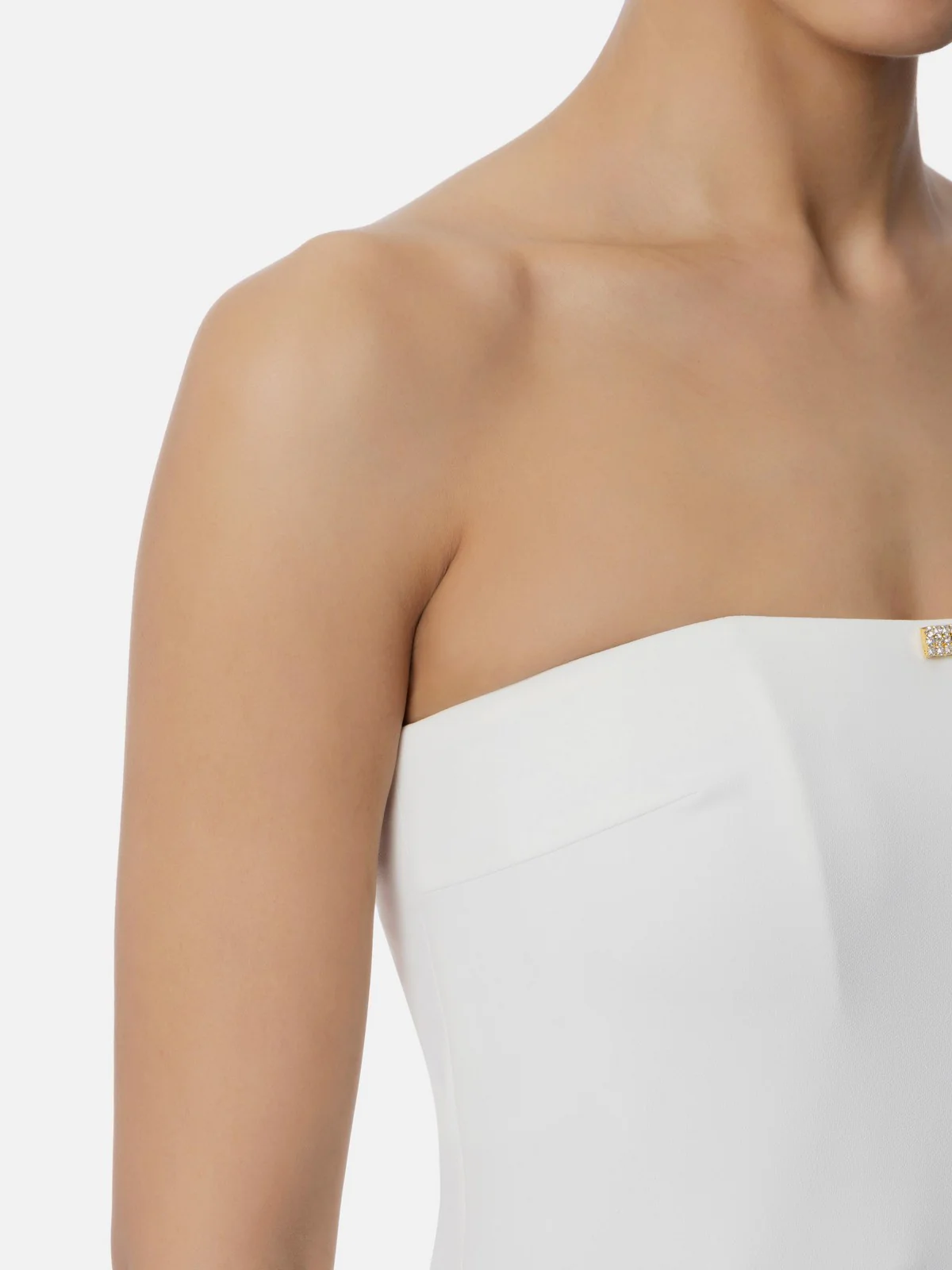 ELISABETTA FRANCHI Abito Donna  ABR4652E2-360 Avorio - Image 3