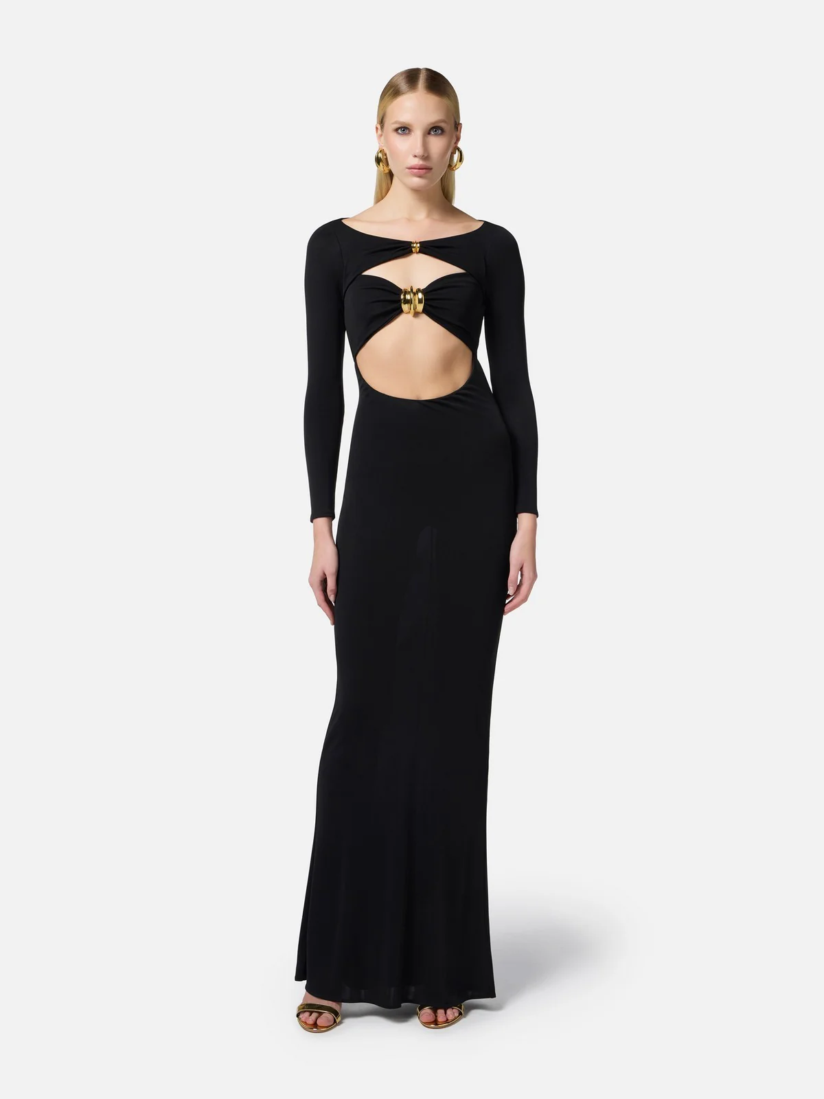 ELISABETTA FRANCHI Abito Donna  ABR5952E2-110 Nero - Image 2