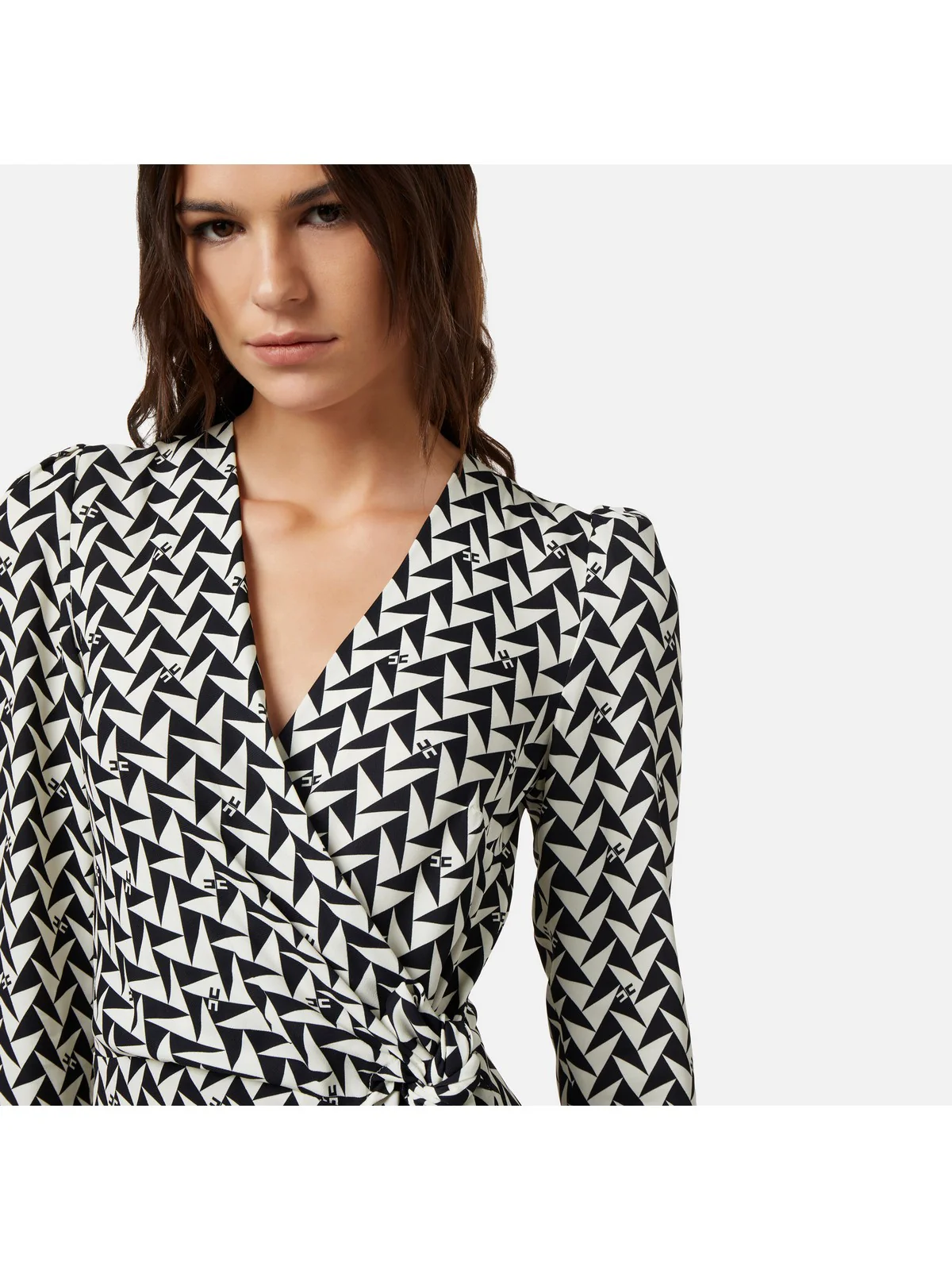 ELISABETTA FRANCHI Abito Donna ABS4442E2 685 Nero - Image 4