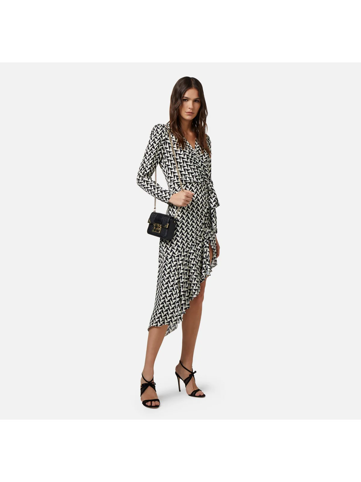 ELISABETTA FRANCHI Abito Donna ABS4442E2 685 Nero - Image 5