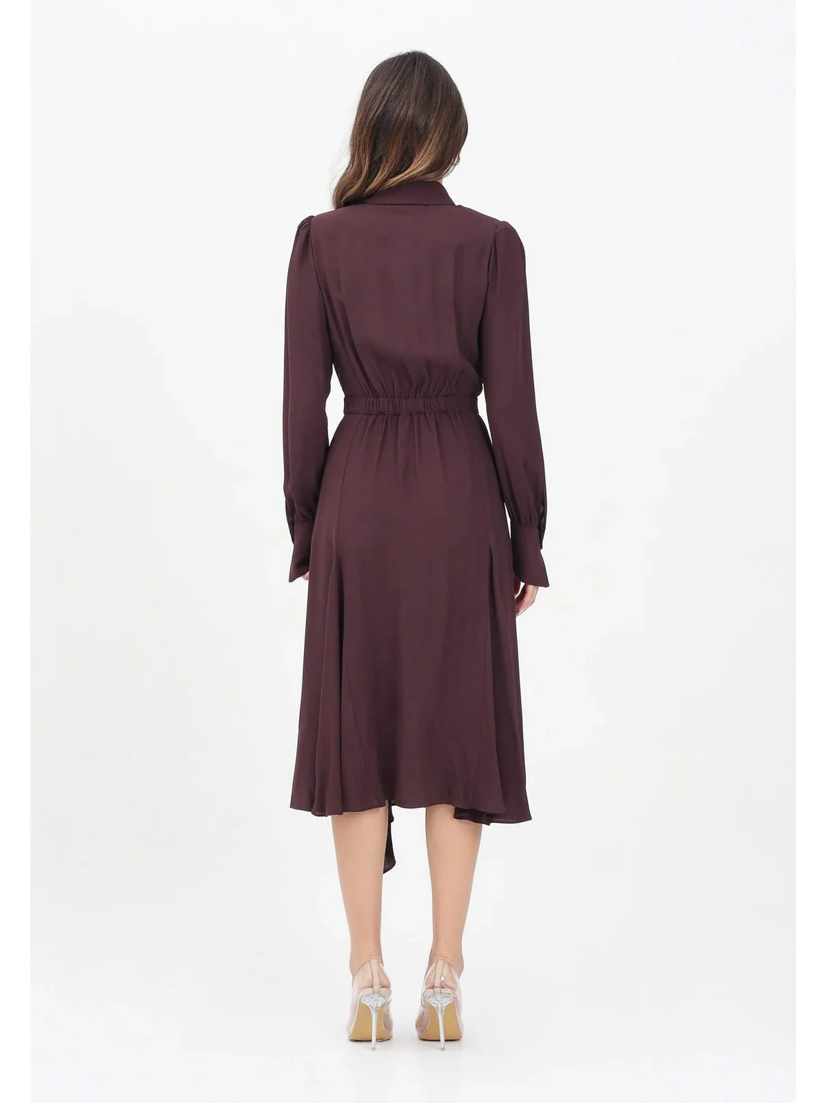 ELISABETTA FRANCHI Abito Donna  ABT0356E2 EA4 MERLOT - Image 4