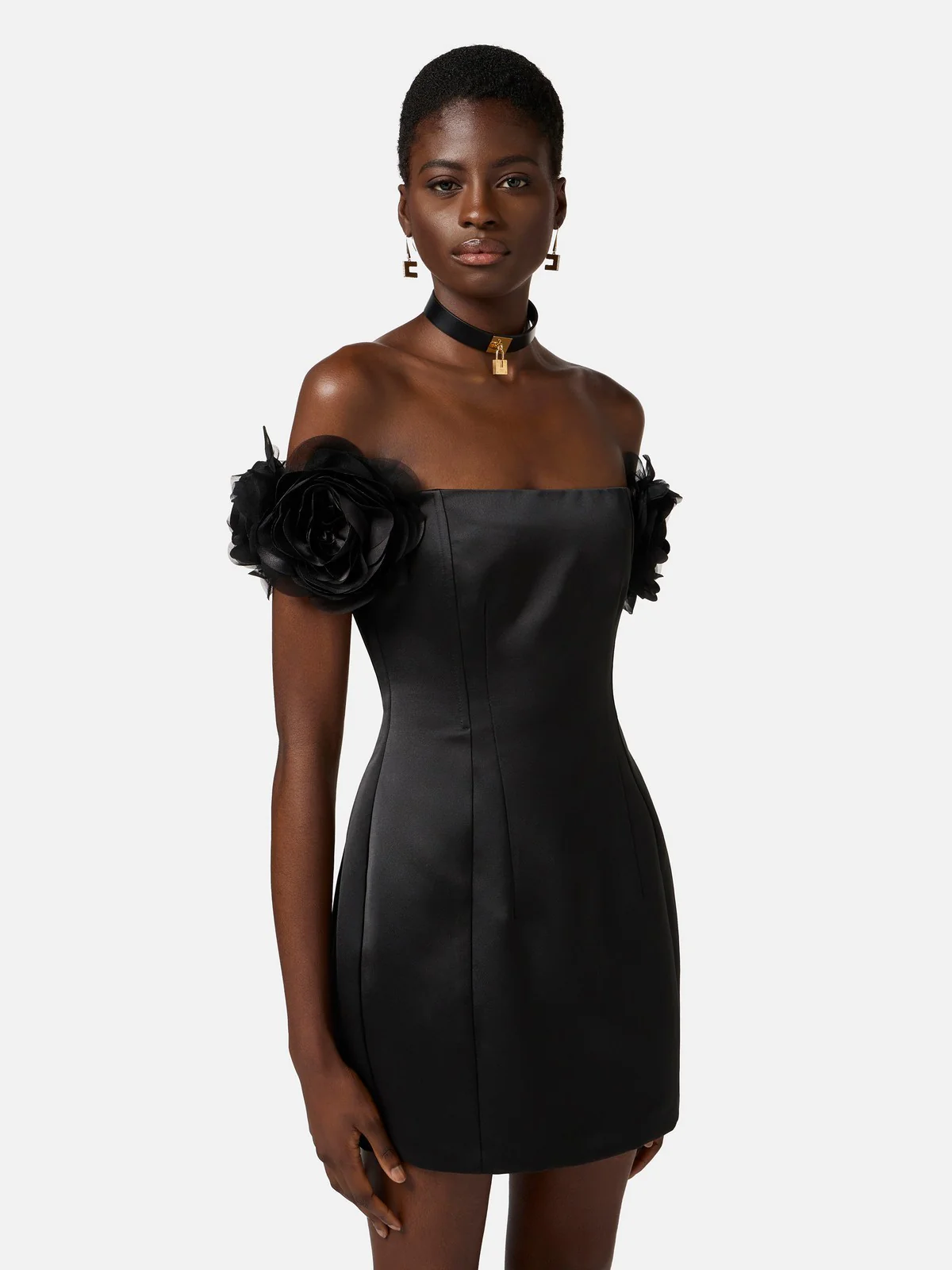 ELISABETTA FRANCHI Abito Donna  ABT5152E2-110 Nero - Image 3
