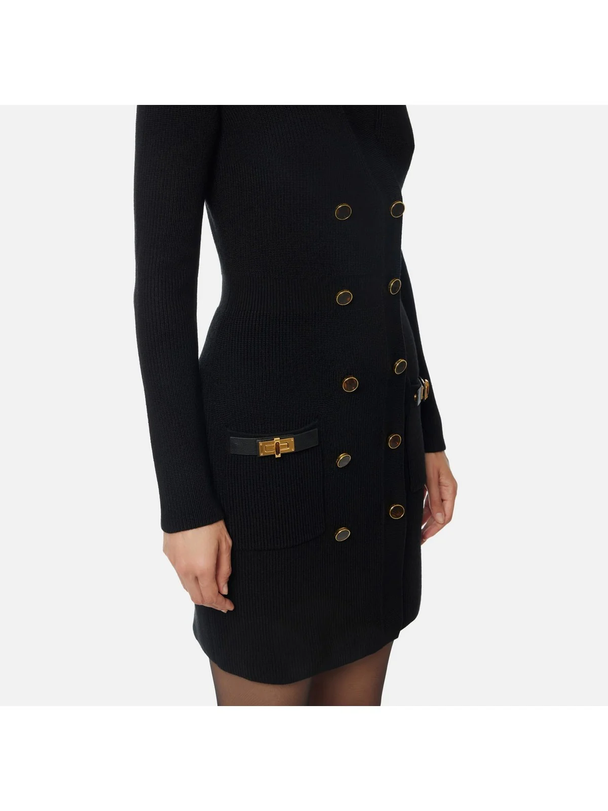 ELISABETTA FRANCHI Abito Donna  AM04S56E2 110 Nero - Image 3