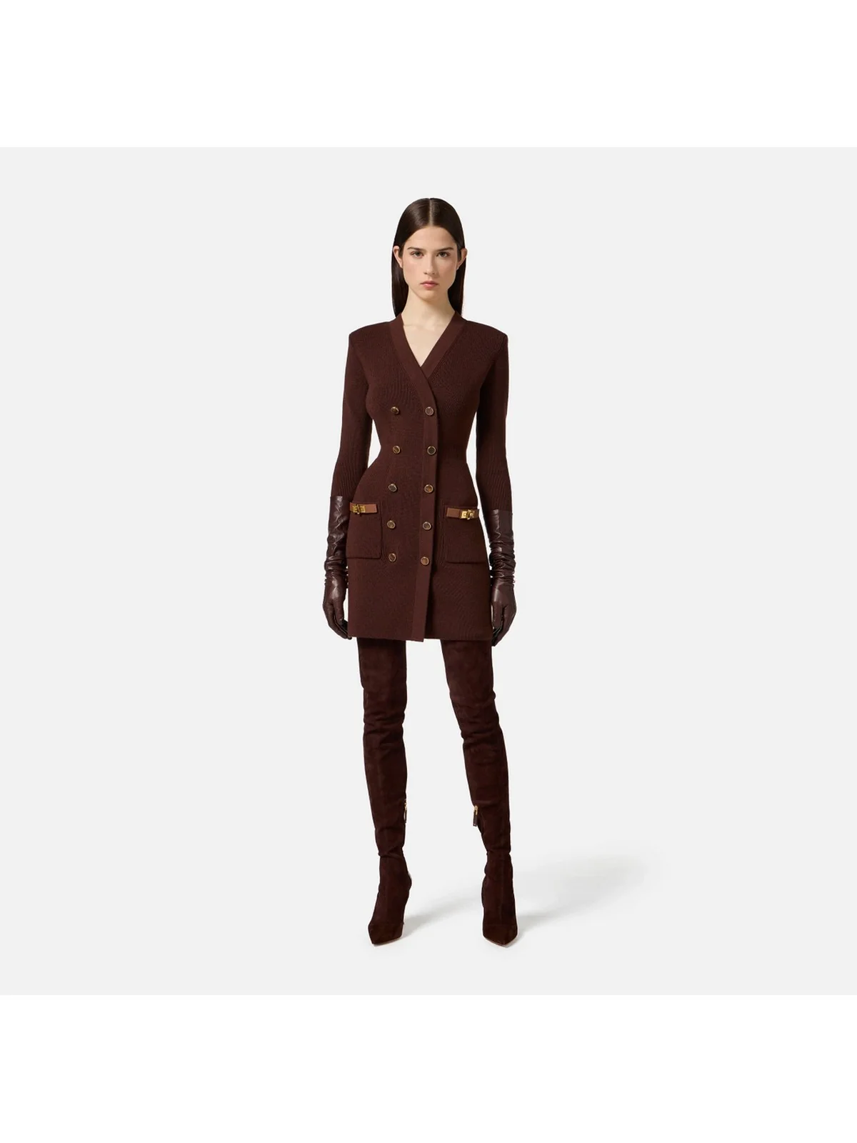 ELISABETTA FRANCHI Abito Donna  AM04S56E2 EA3 COFFEE - Image 2