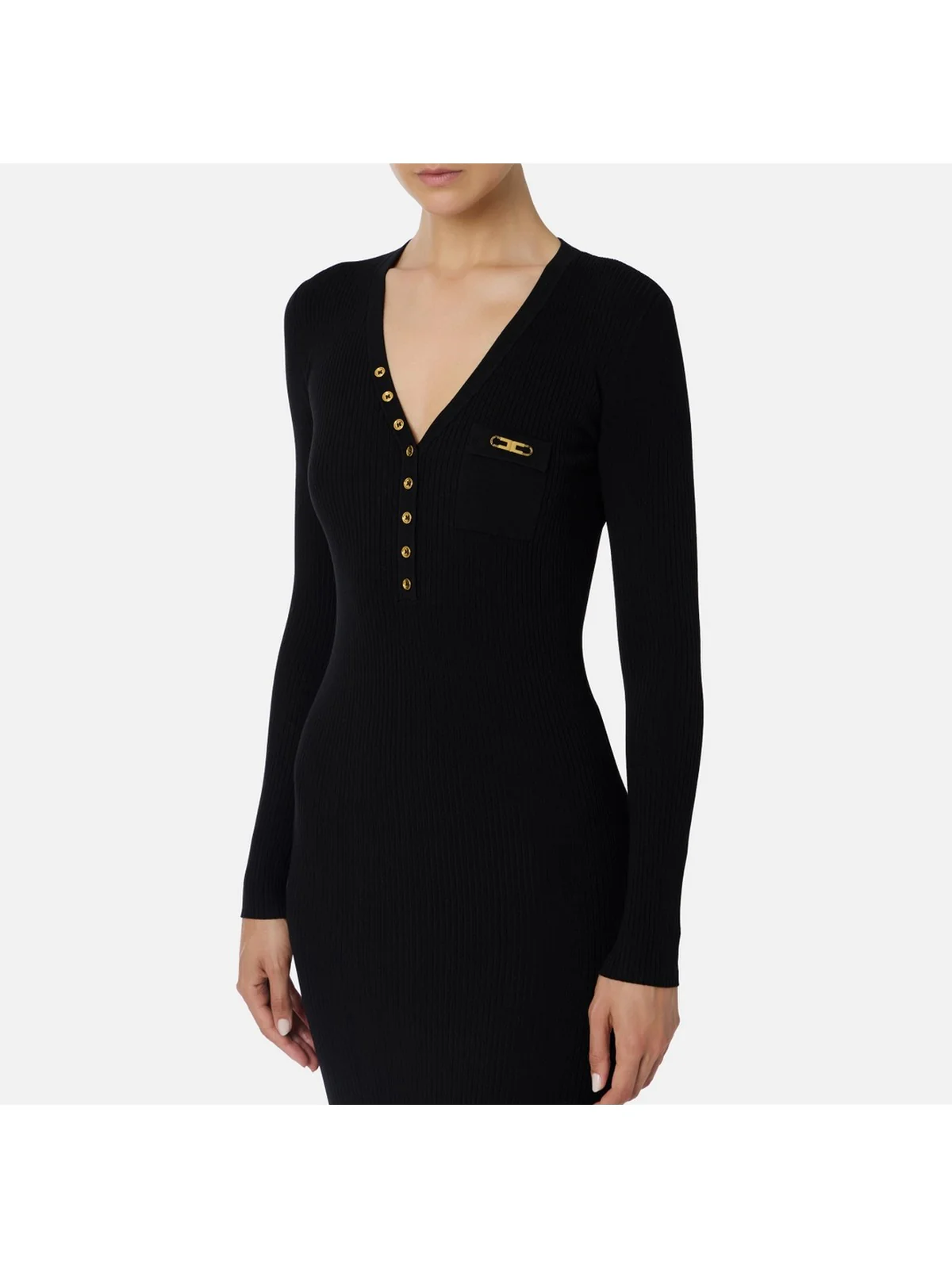 ELISABETTA FRANCHI Abito Donna  AM10B56E2 110 Nero - Image 4