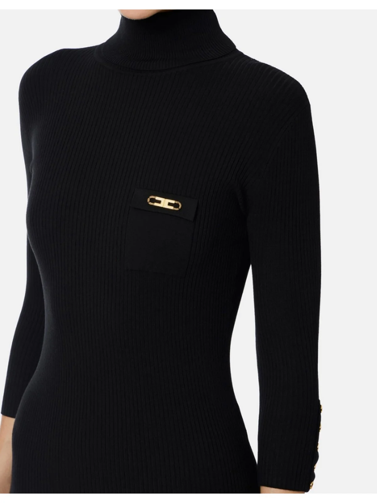 ELISABETTA FRANCHI Abito Donna  AM23B56E2 110 Nero - Image 4