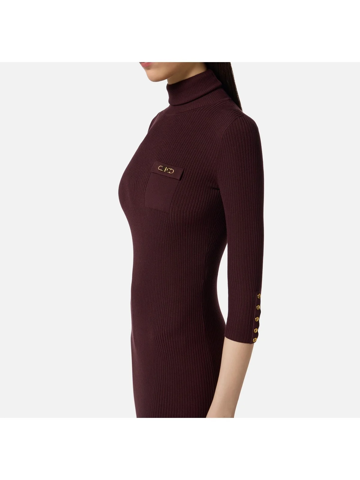 ELISABETTA FRANCHI Abito Donna  AM23B56E2 EA4 MERLOT - Image 4