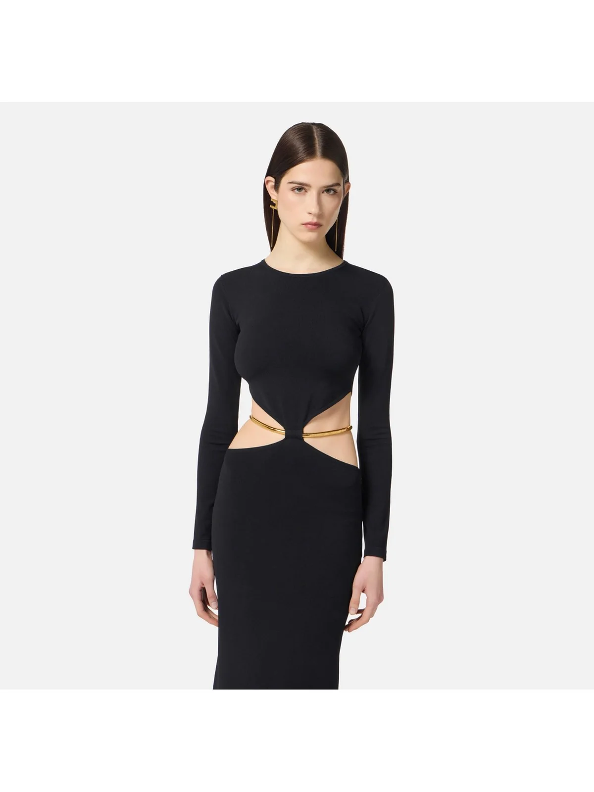 ELISABETTA FRANCHI Abito Donna  AM24S56E2 110 Nero - Image 3