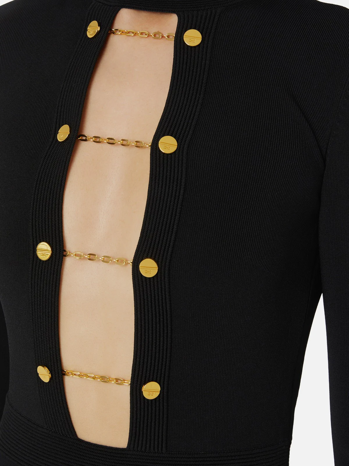 ELISABETTA FRANCHI Abito Donna  AM29S57E2 110 Nero - Image 3