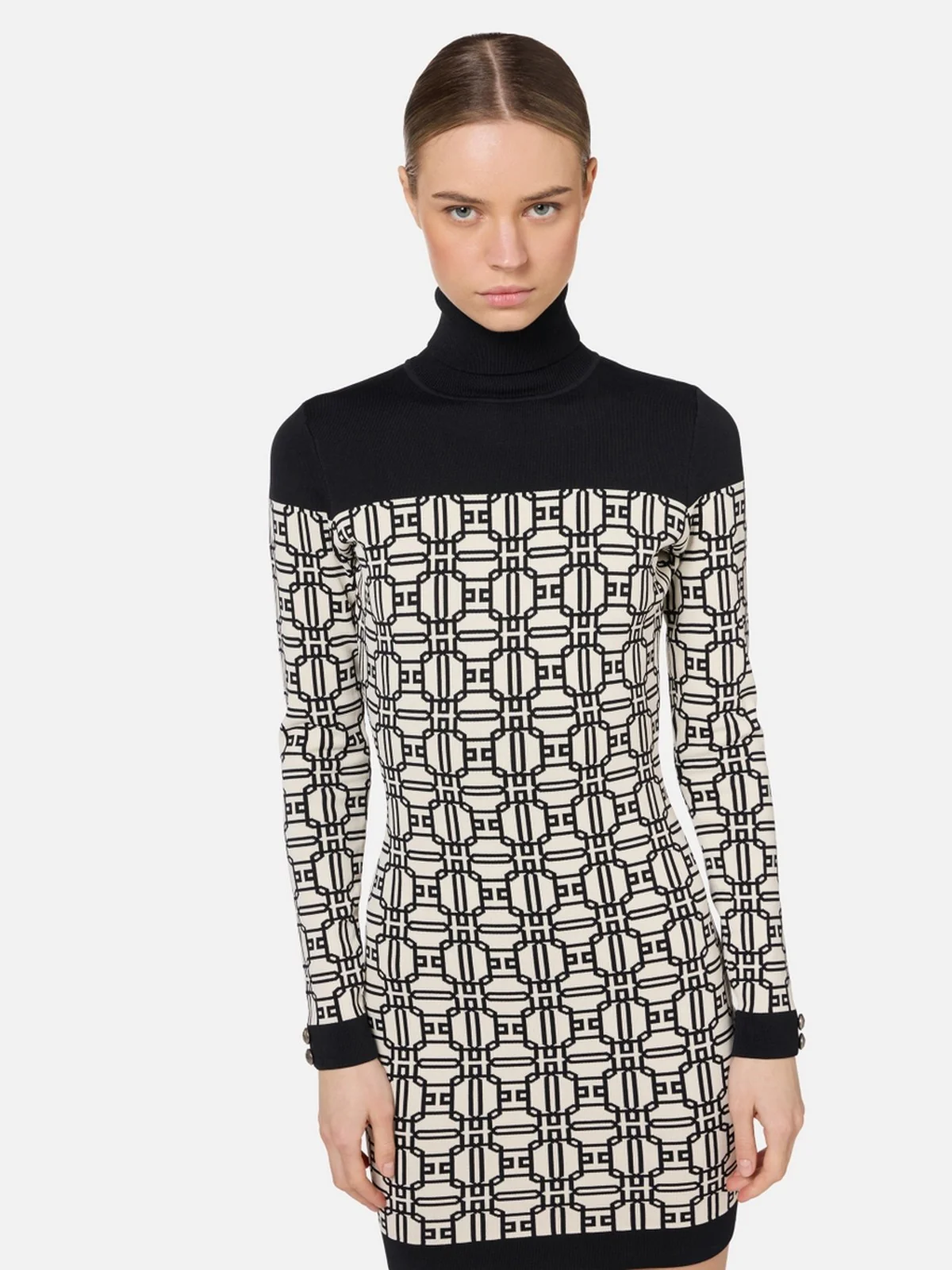 ELISABETTA FRANCHI Abito Donna AM30B47E2 E84 Bianco - Image 3