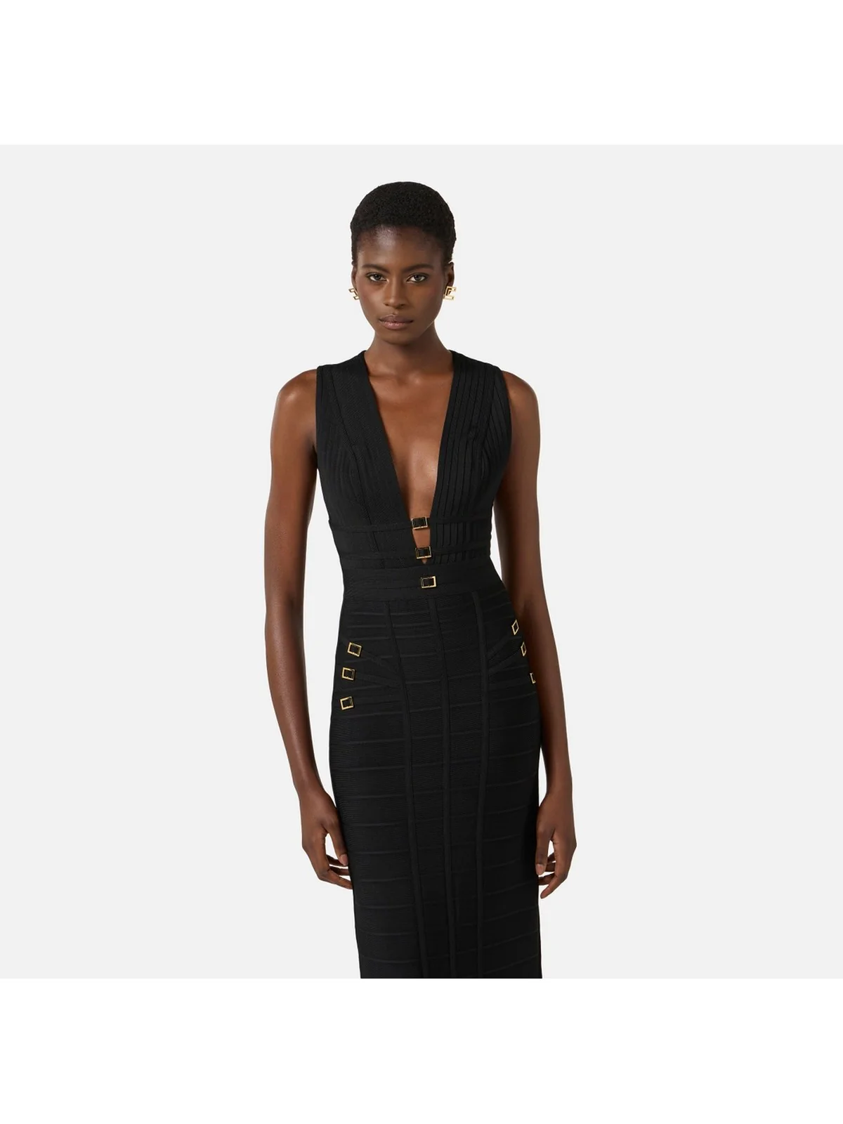 ELISABETTA FRANCHI Abito Donna  AM32D62E2 110 Nero - Image 4
