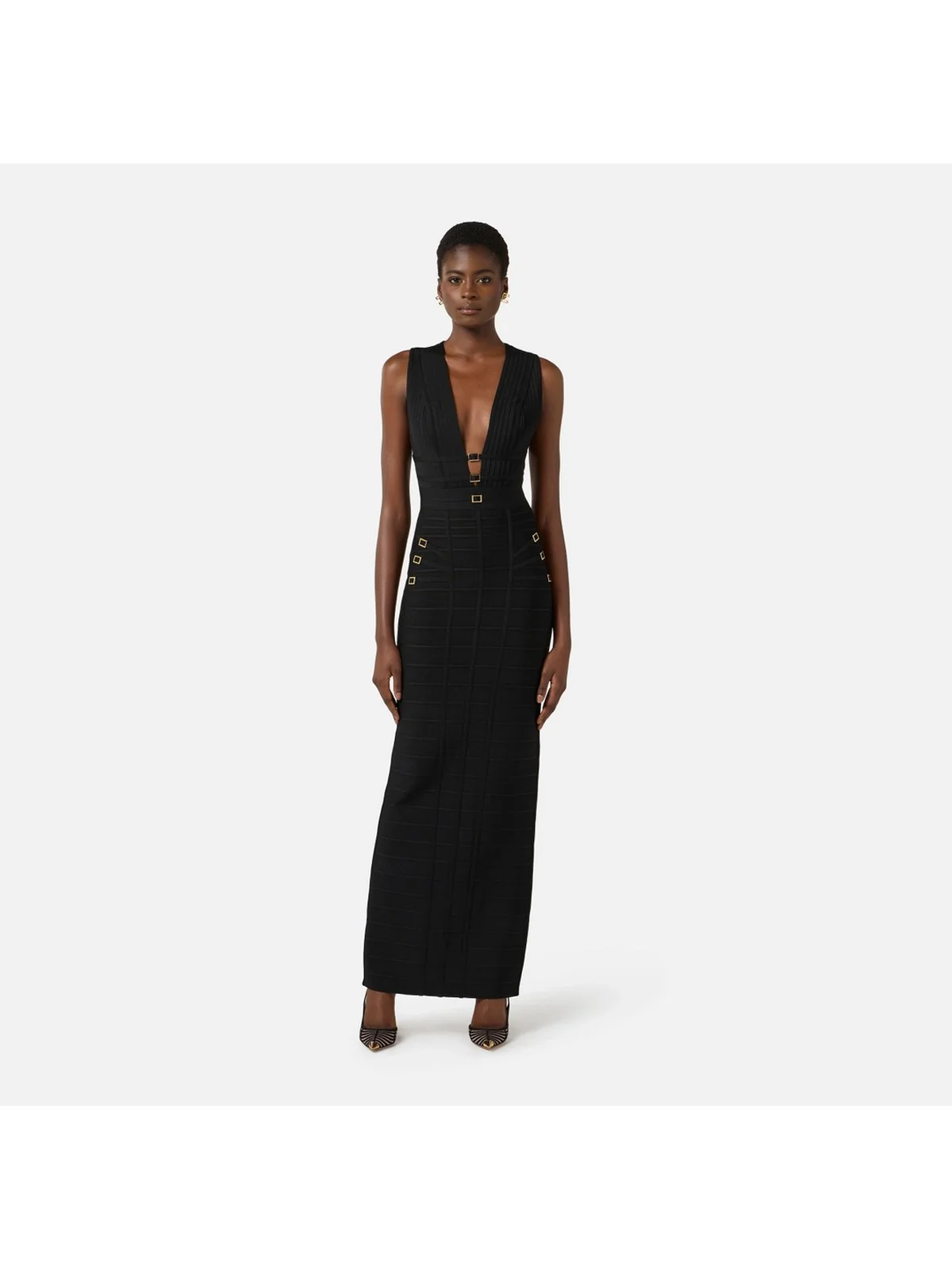 ELISABETTA FRANCHI Abito Donna  AM32D62E2 110 Nero - Image 5