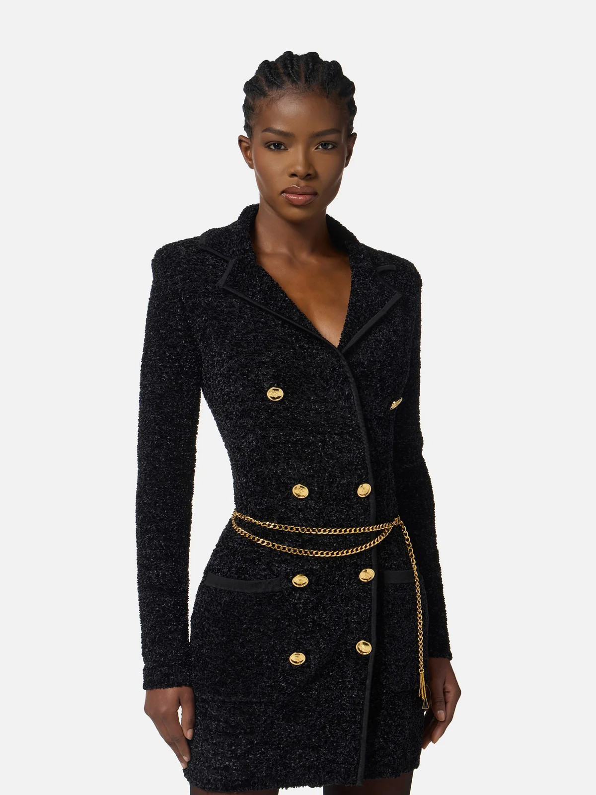 ELISABETTA FRANCHI Abito Donna  AM32S57E2 110 Nero - Image 3