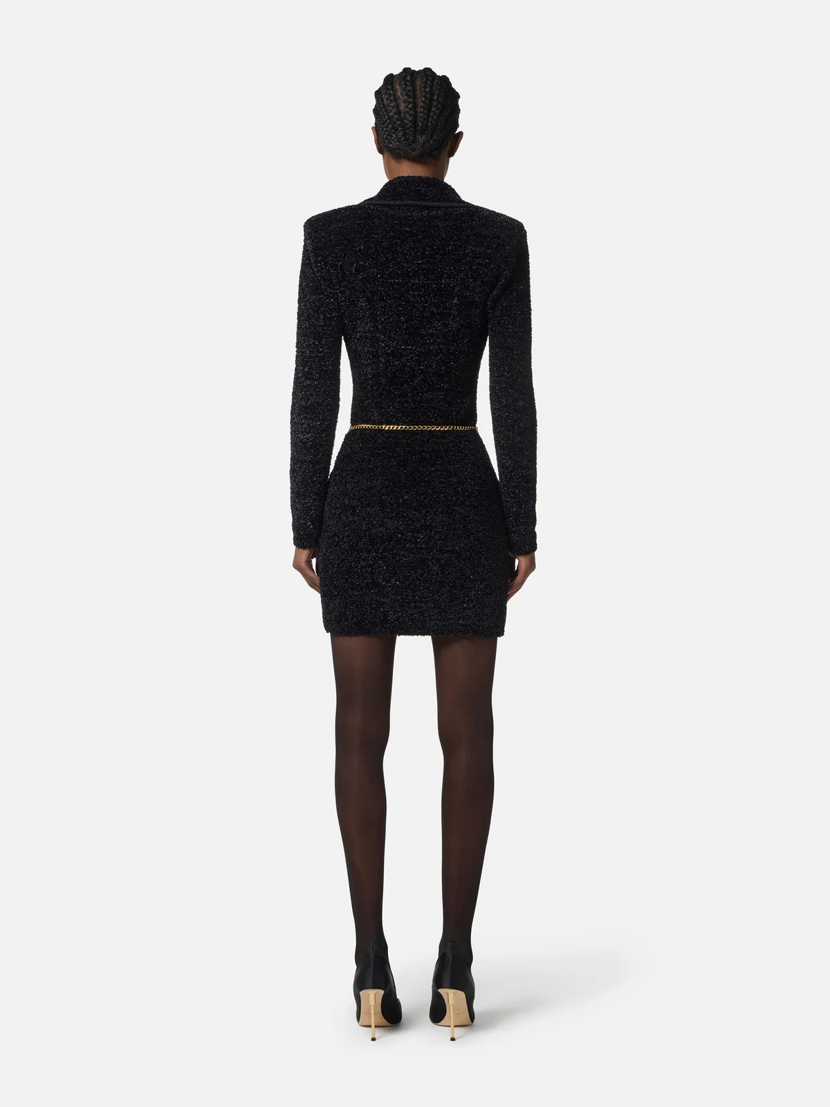 ELISABETTA FRANCHI Abito Donna  AM32S57E2 110 Nero - Image 5