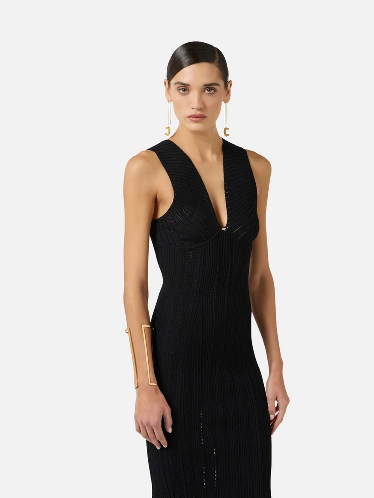 ELISABETTA FRANCHI Abito Donna  AM36B62E2 110 Nero - Image 4