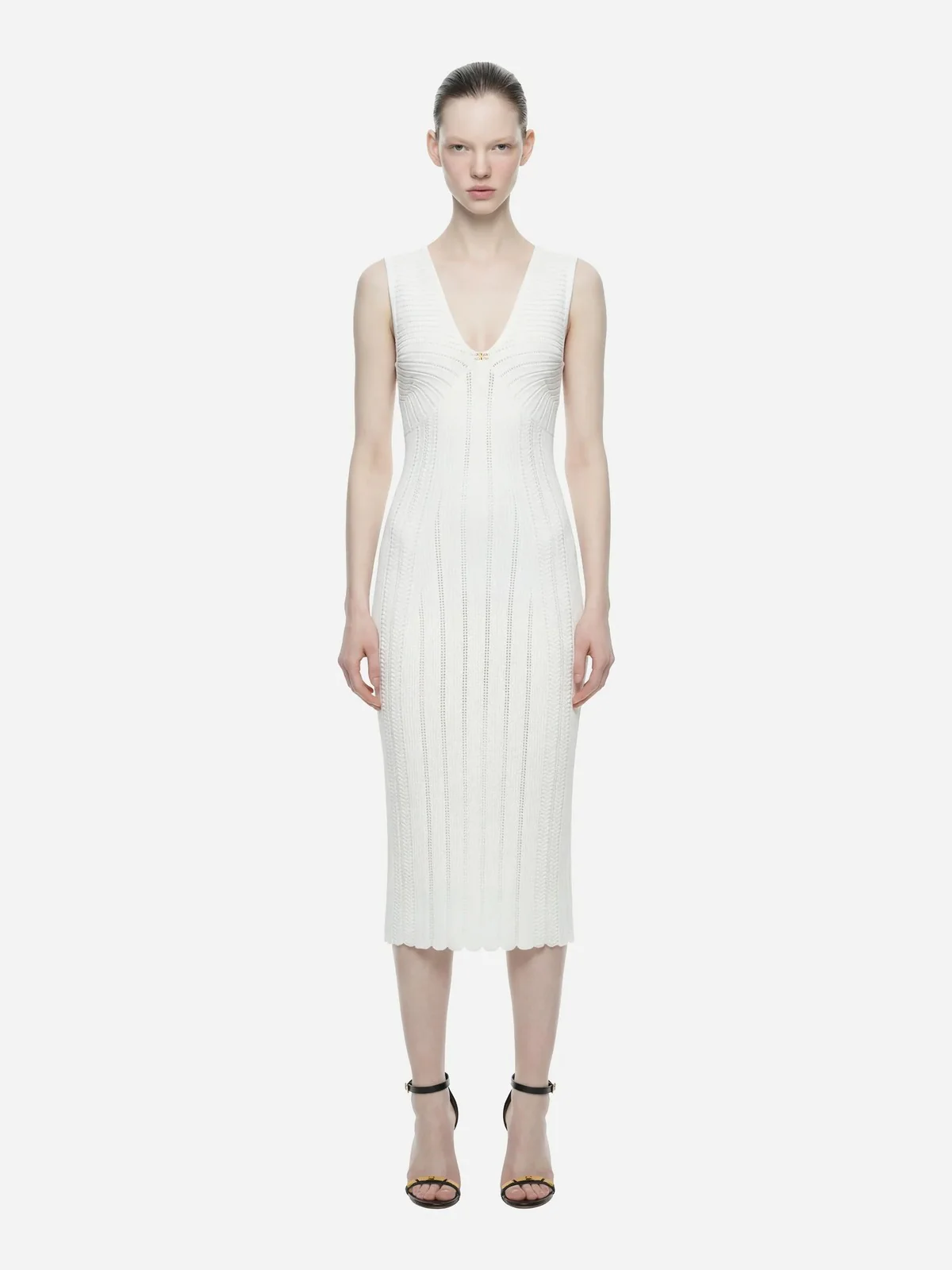 ELISABETTA FRANCHI Abito Donna  AM36B62E2 360 Avorio - Image 2