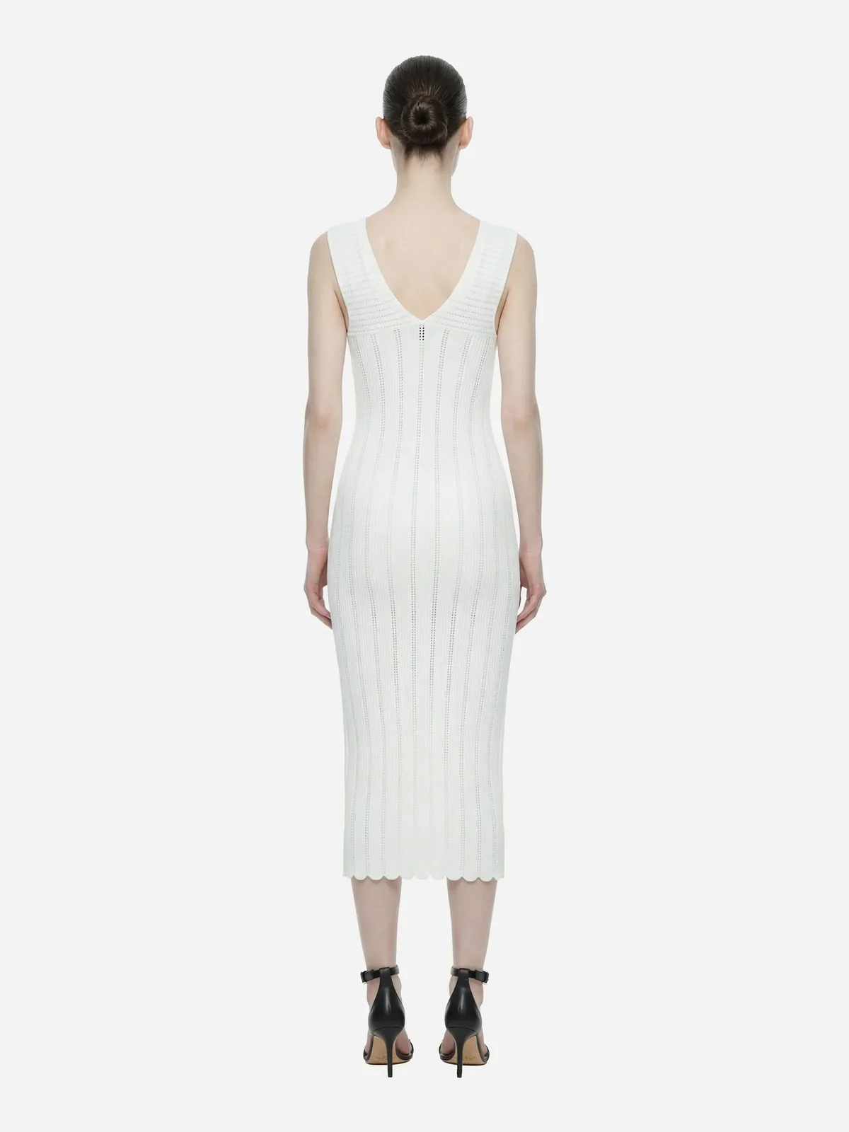 ELISABETTA FRANCHI Abito Donna  AM36B62E2 360 Avorio - Image 4