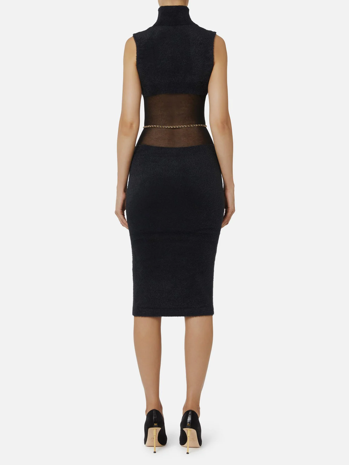 ELISABETTA FRANCHI Abito Donna  AM37T57E2 110 Nero - Image 4