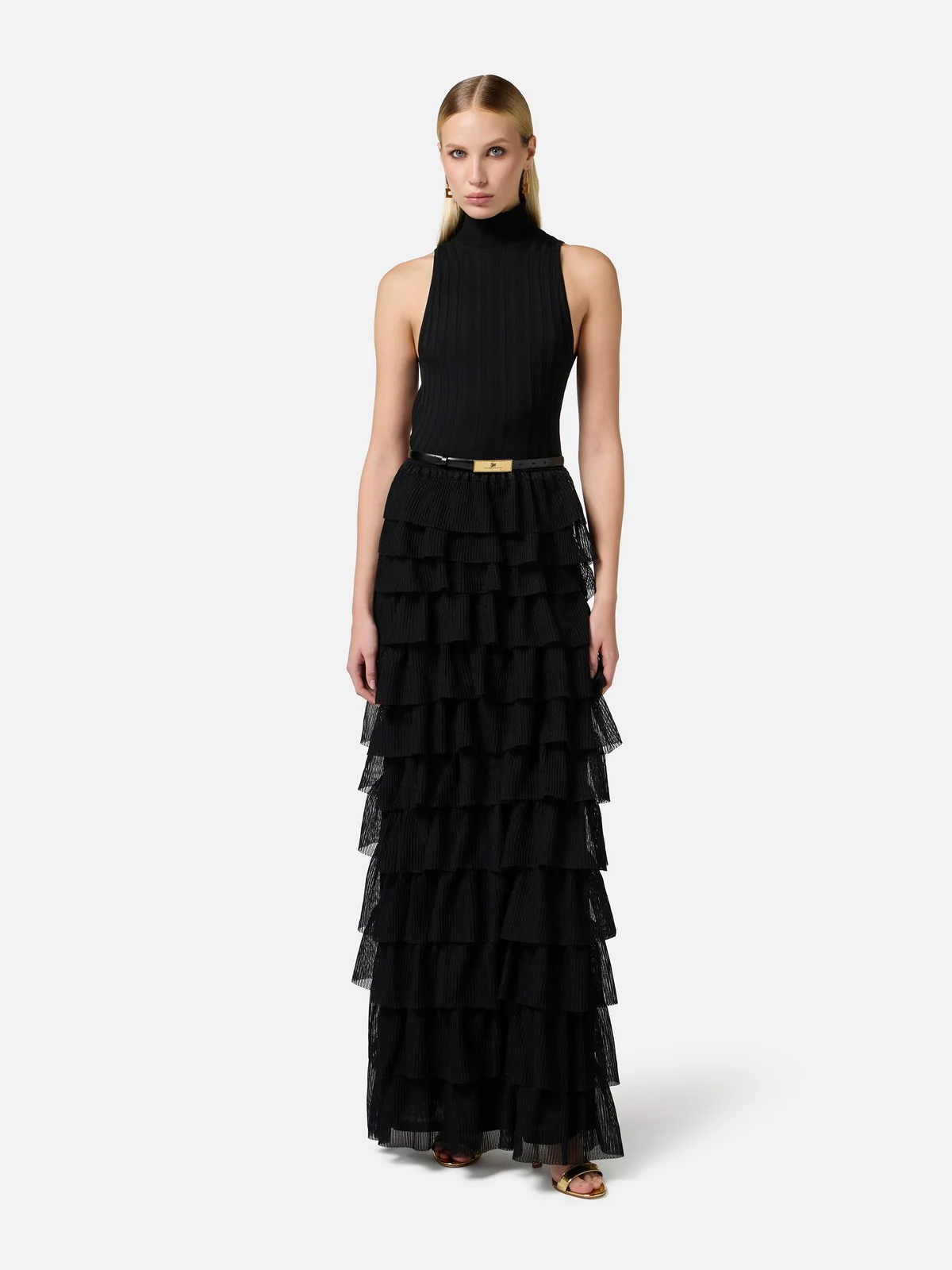 ELISABETTA FRANCHI Abito Donna  AM45S52E2-110 Nero - Image 2