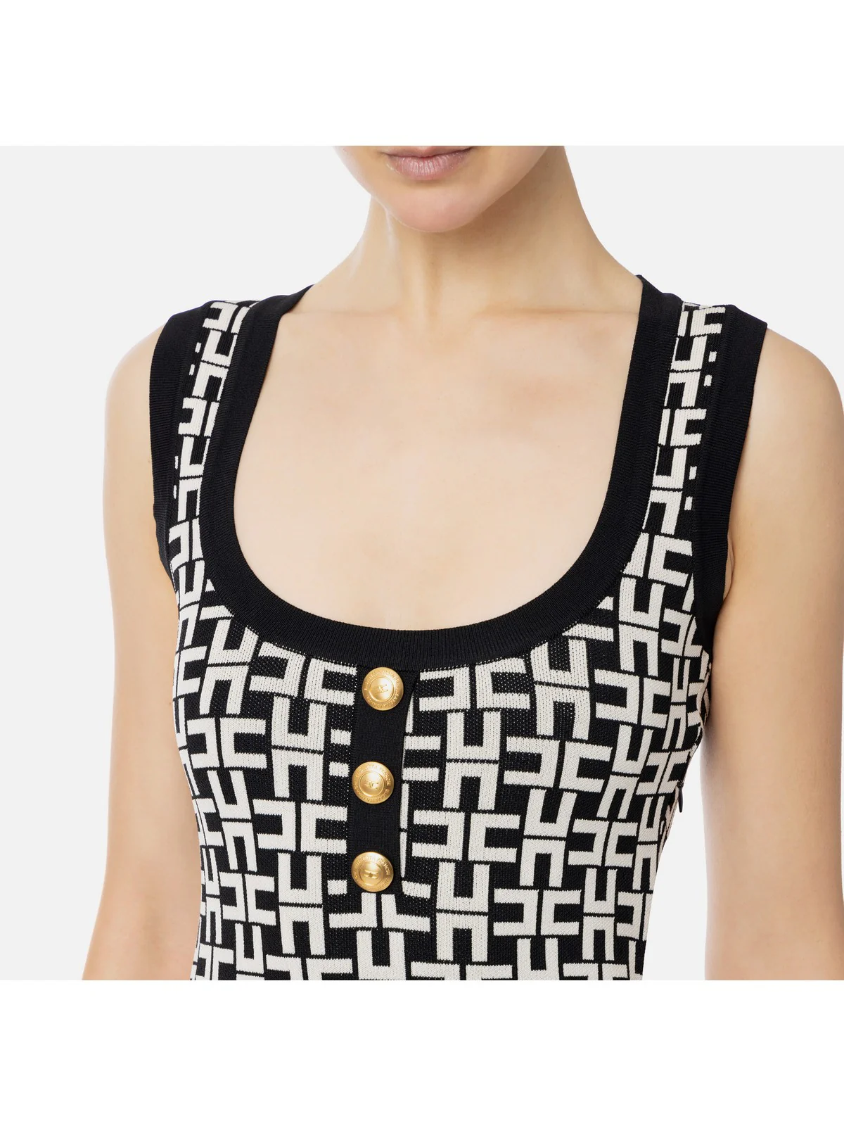ELISABETTA FRANCHI Abito Donna  AM55Z41E2 685 Nero - Image 3