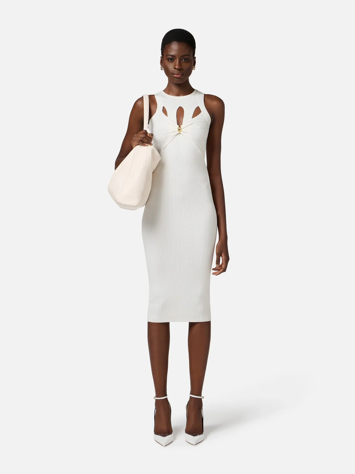 ELISABETTA FRANCHI Abito Donna  AM63B51E2-360 Avorio - Image 2