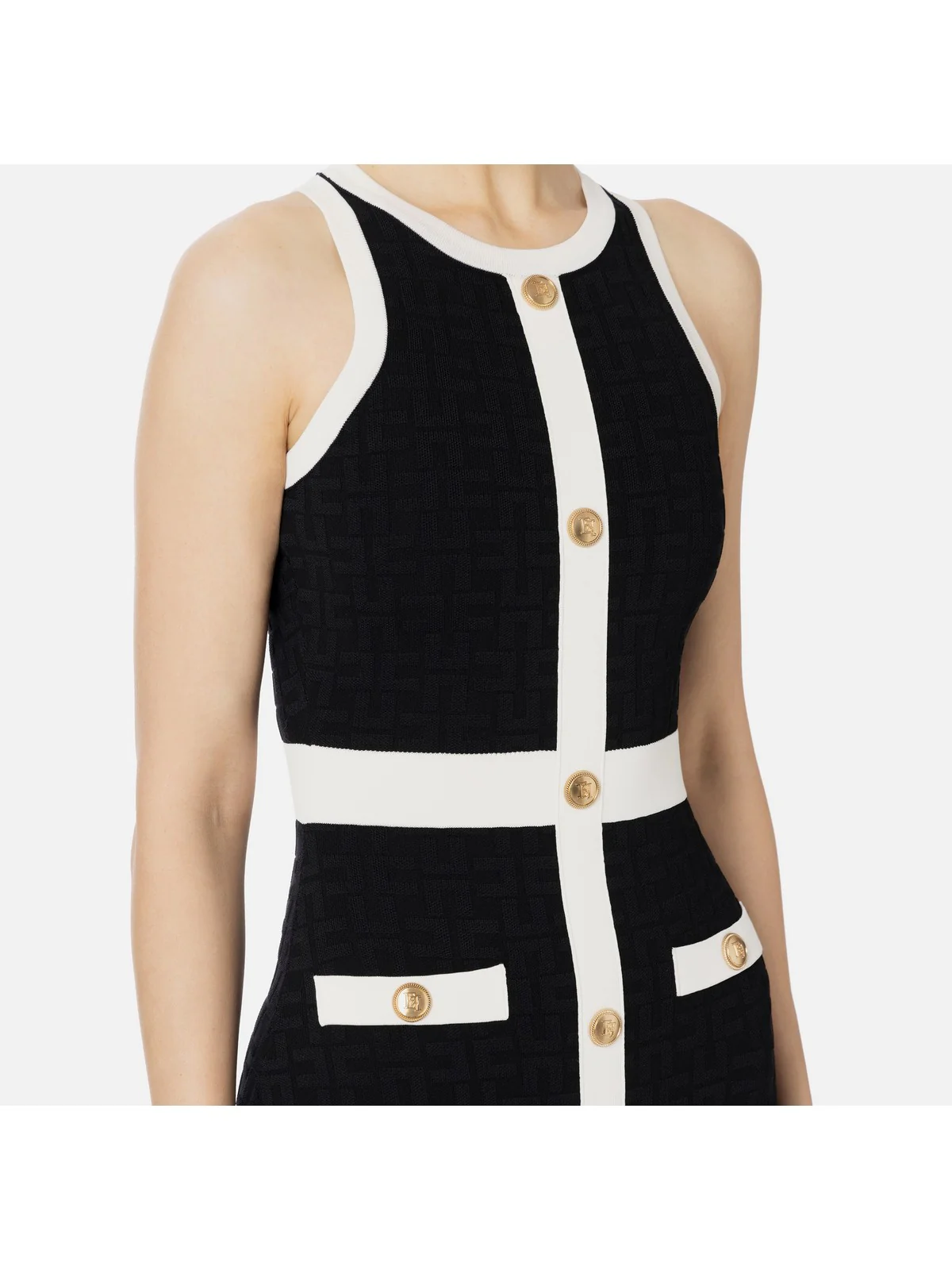 ELISABETTA FRANCHI Abito Donna AM80B42E2 110 Nero - Image 3
