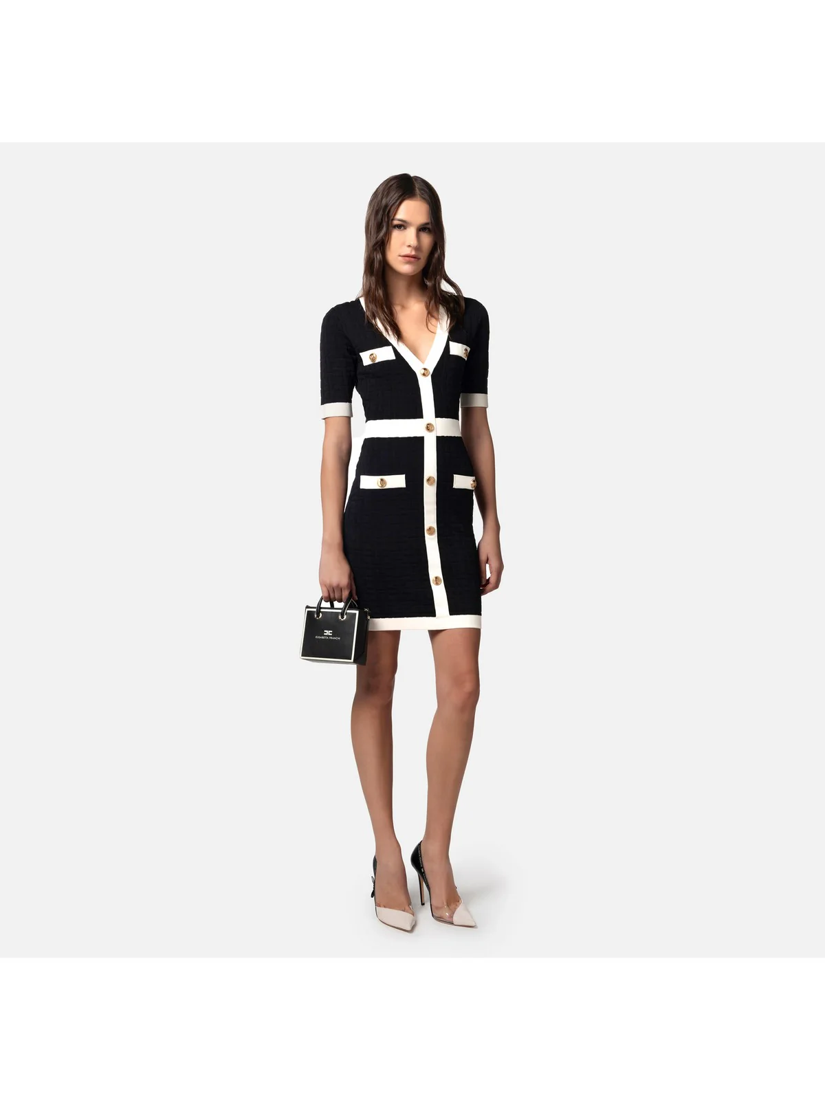 ELISABETTA FRANCHI Abito Donna AM81B42E2 110 Nero - Image 2