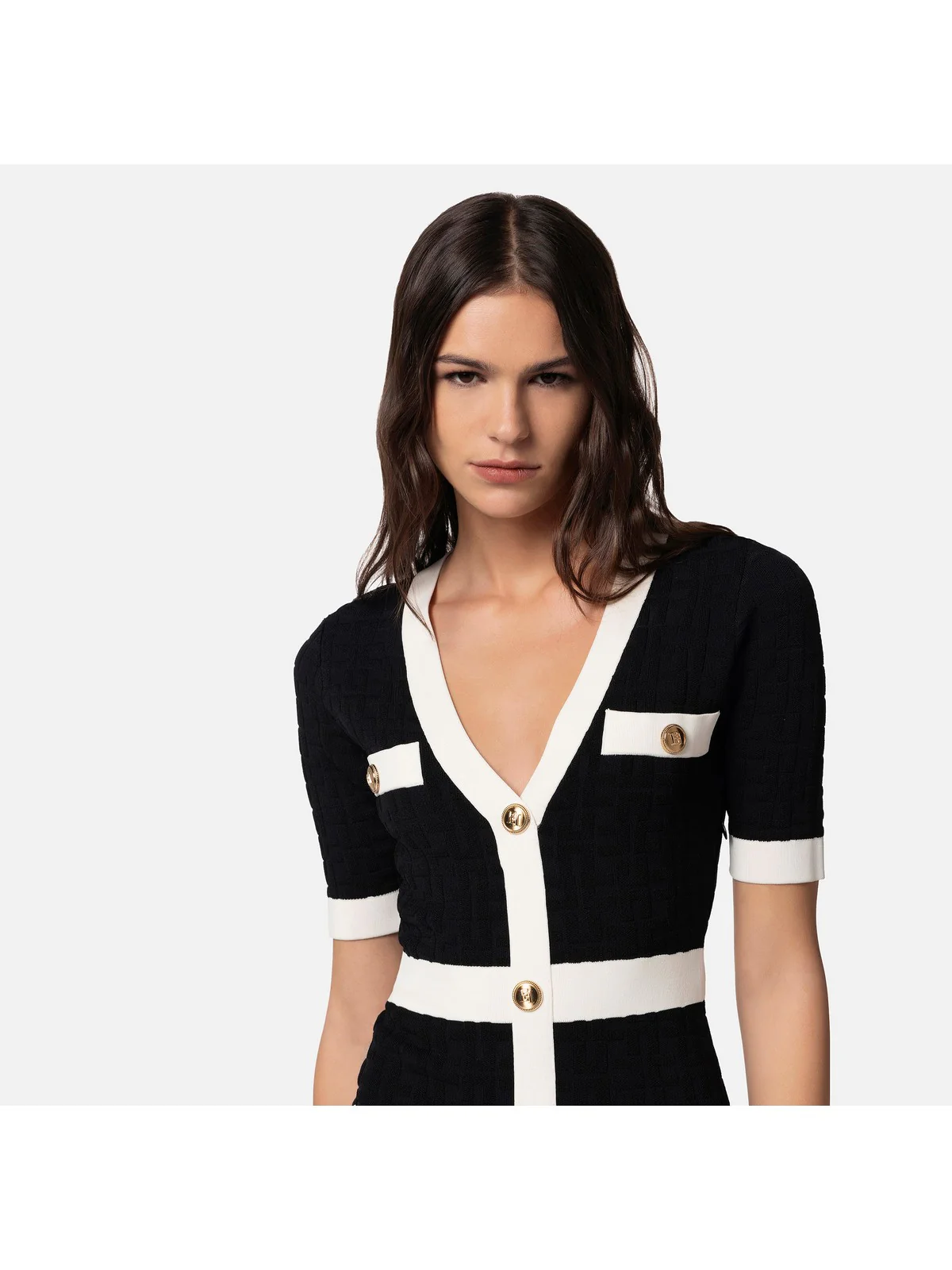 ELISABETTA FRANCHI Abito Donna AM81B42E2 110 Nero - Image 3