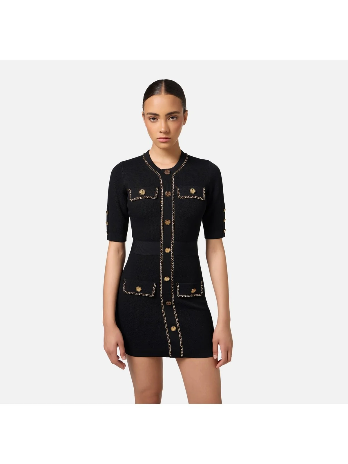 ELISABETTA FRANCHI Abito Donna  AM92B46E2 110 Nero - Image 5