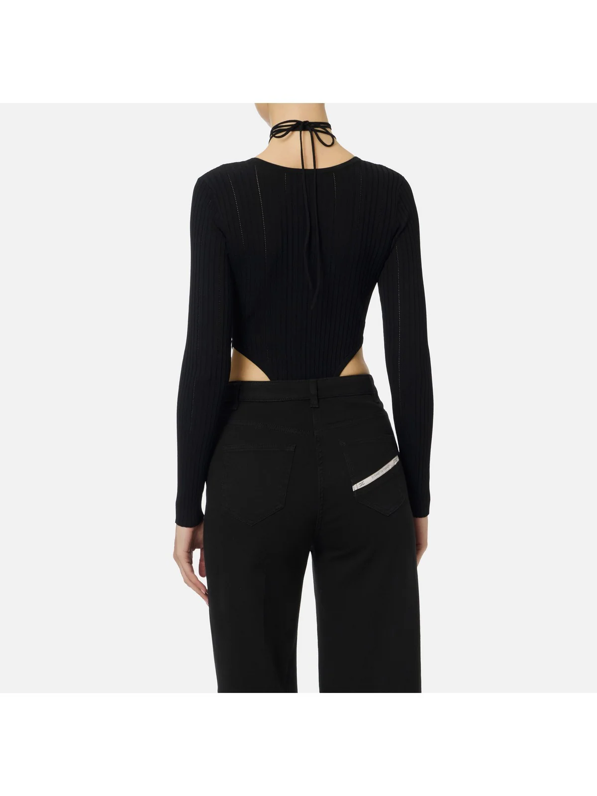 ELISABETTA FRANCHI Body Donna BK83S61E2 110 Nero - Image 3