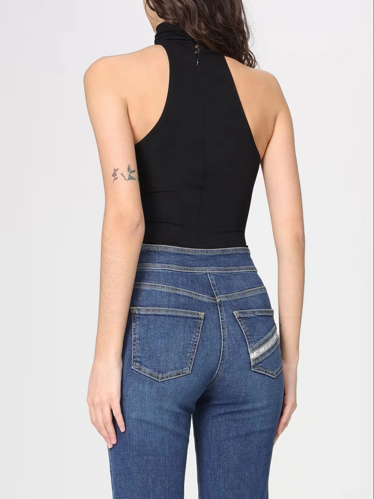 ELISABETTA FRANCHI Body Donna  BO01761E2 110 Nero - Image 4