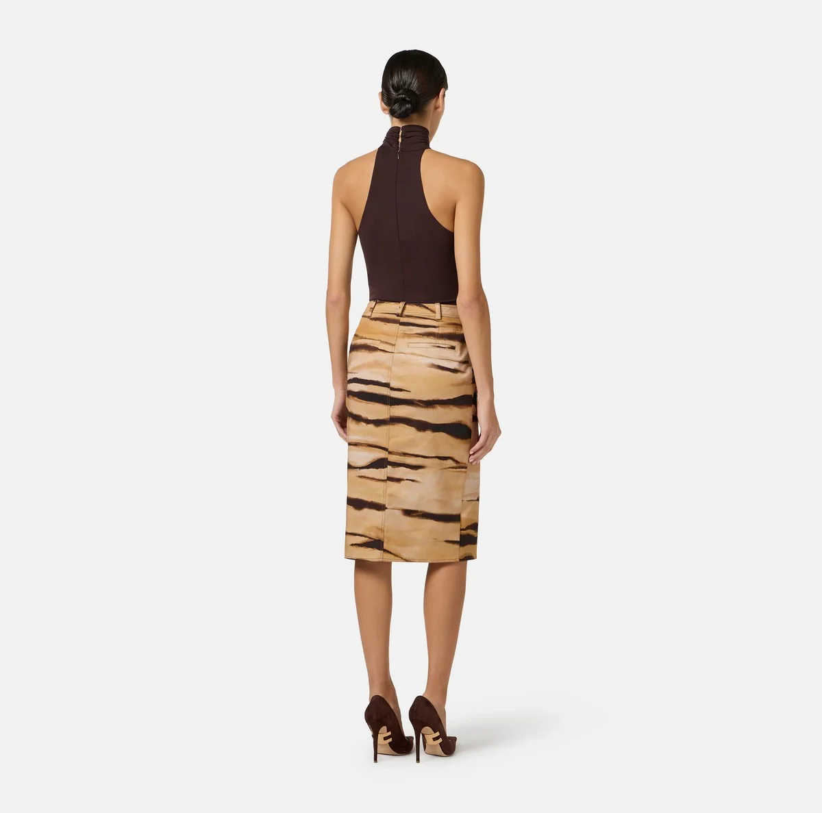 ELISABETTA FRANCHI Body Donna  BO01761E2 EV9 DARK CHOCOLATE - Image 3