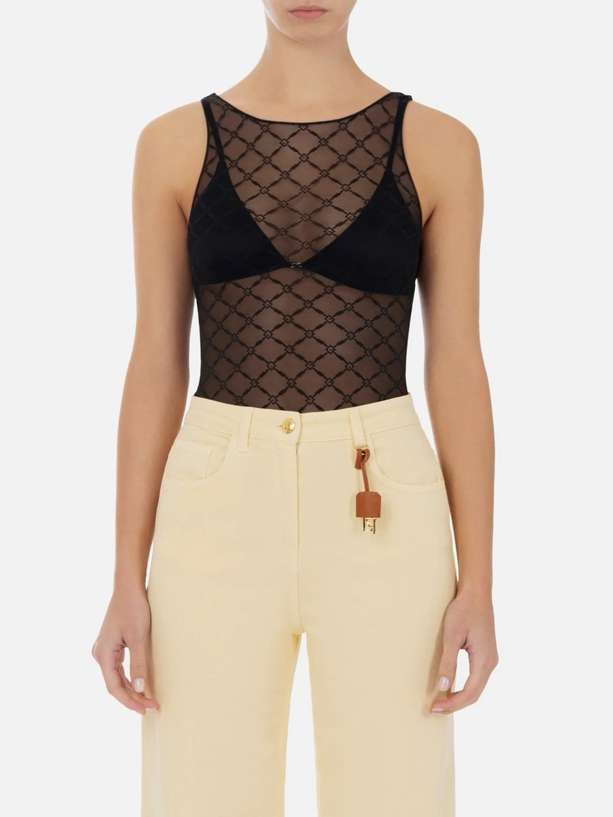 ELISABETTA FRANCHI Body Donna  BO02051E2-110 Nero - Image 2