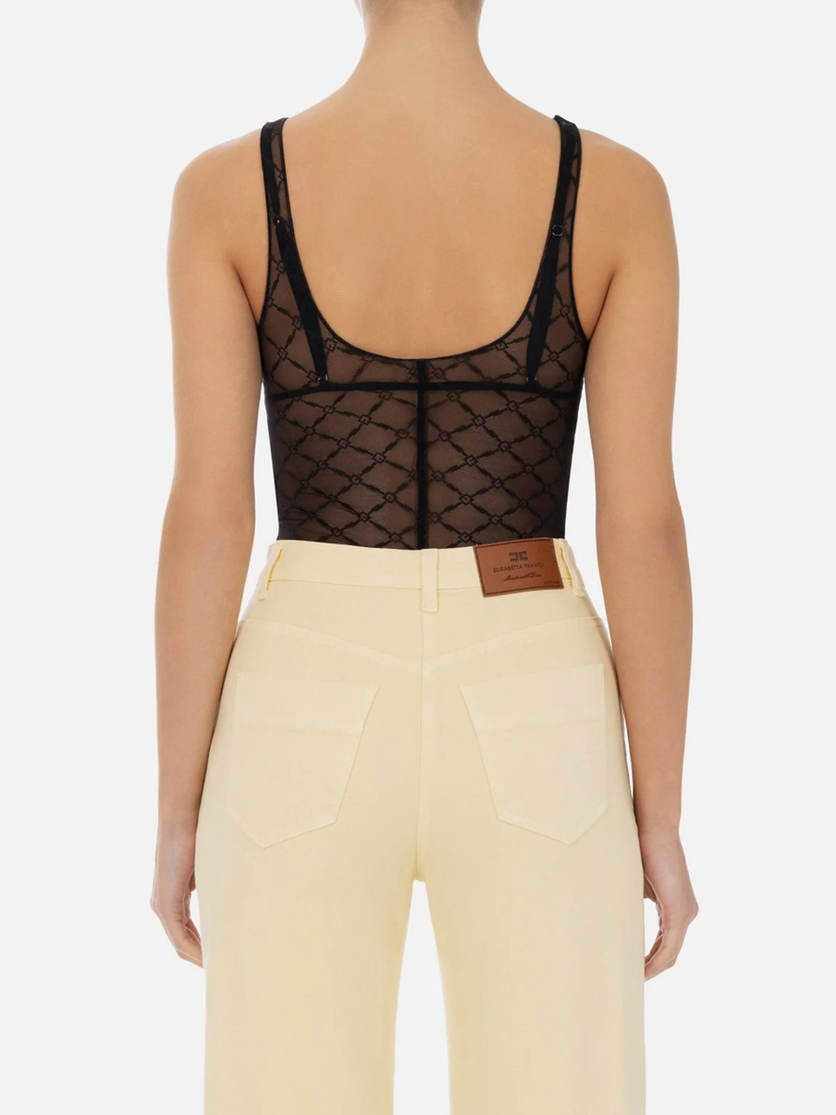 ELISABETTA FRANCHI Body Donna  BO02051E2-110 Nero - Image 4