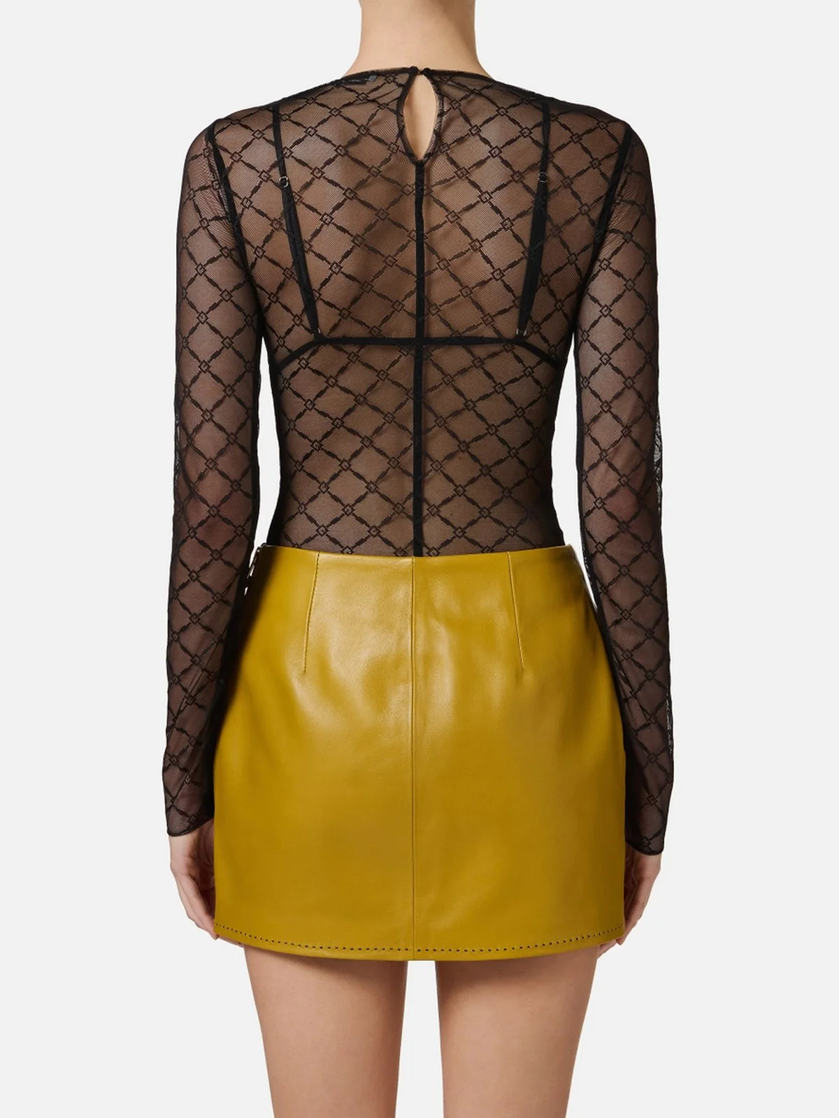 ELISABETTA FRANCHI Body Donna  BO02151E2-110 Nero - Image 4