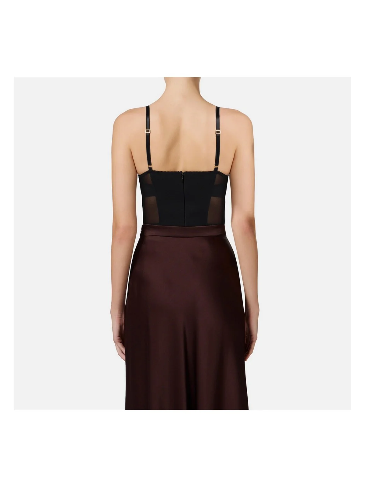 ELISABETTA FRANCHI Body Donna  BO02351E2-110 Nero - Image 3