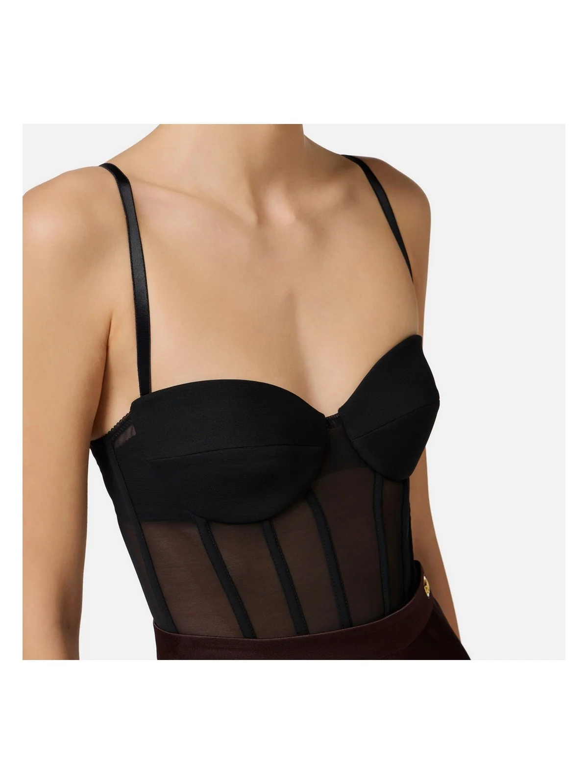 ELISABETTA FRANCHI Body Donna  BO02351E2-110 Nero - Image 4