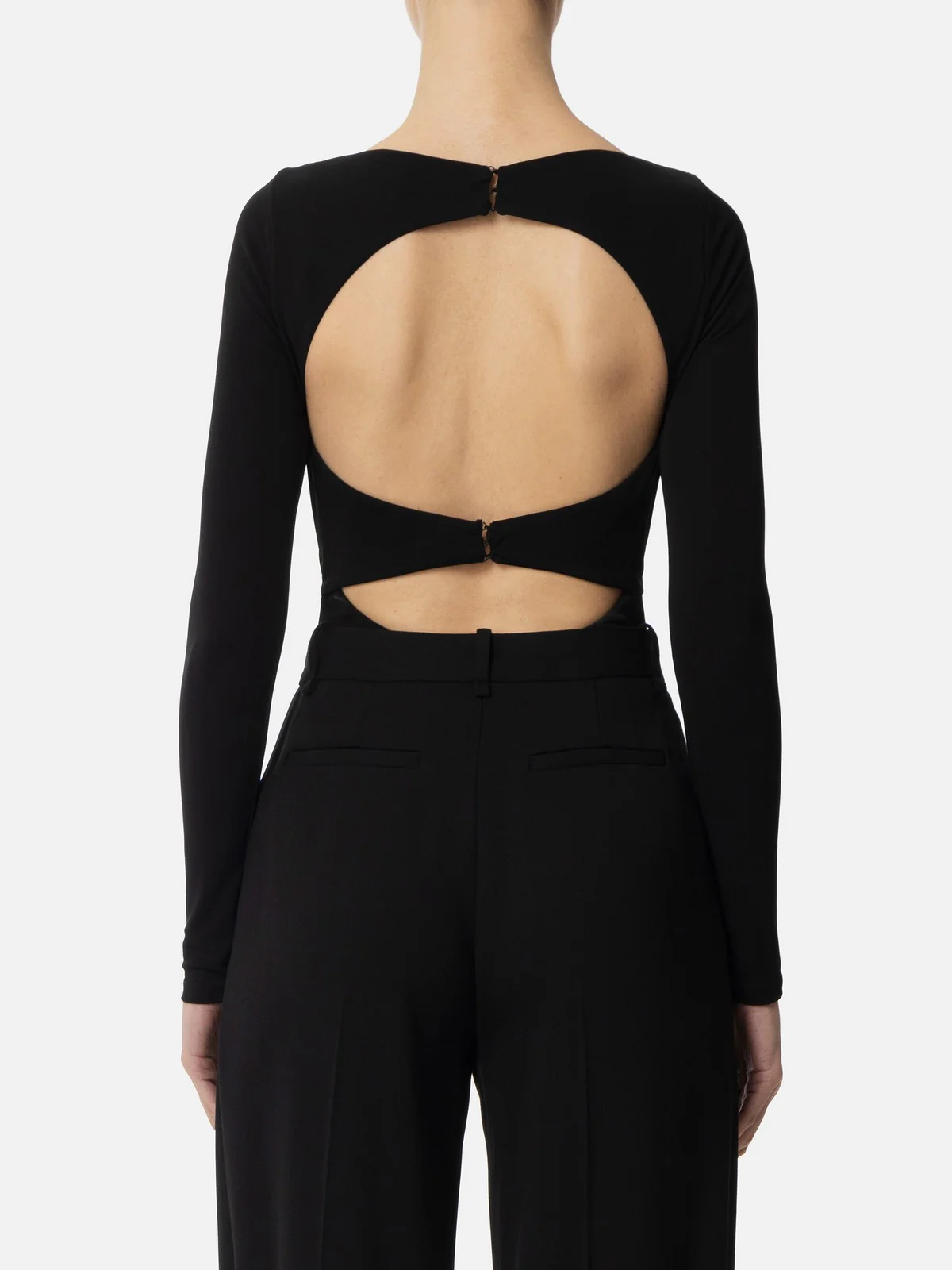 ELISABETTA FRANCHI Body Donna  BO02752E2-110 Nero - Image 4