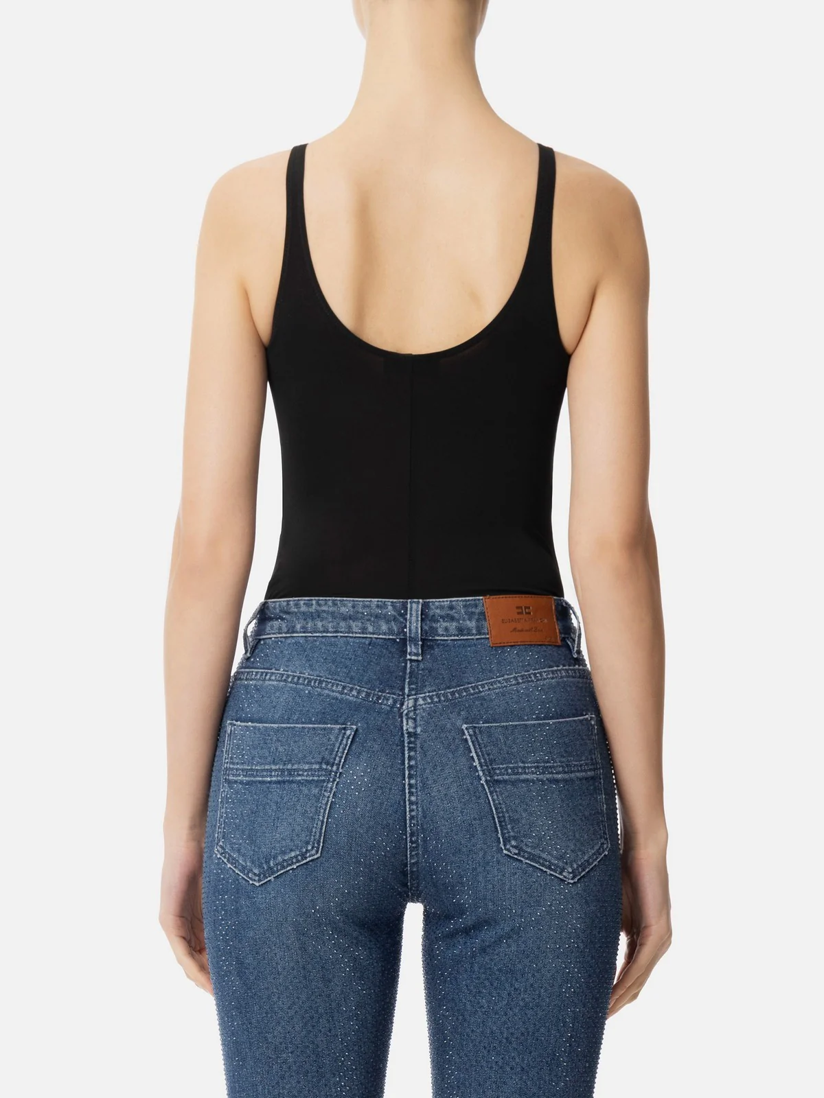 ELISABETTA FRANCHI Body Donna BO03552E2-110 Nero - Image 4