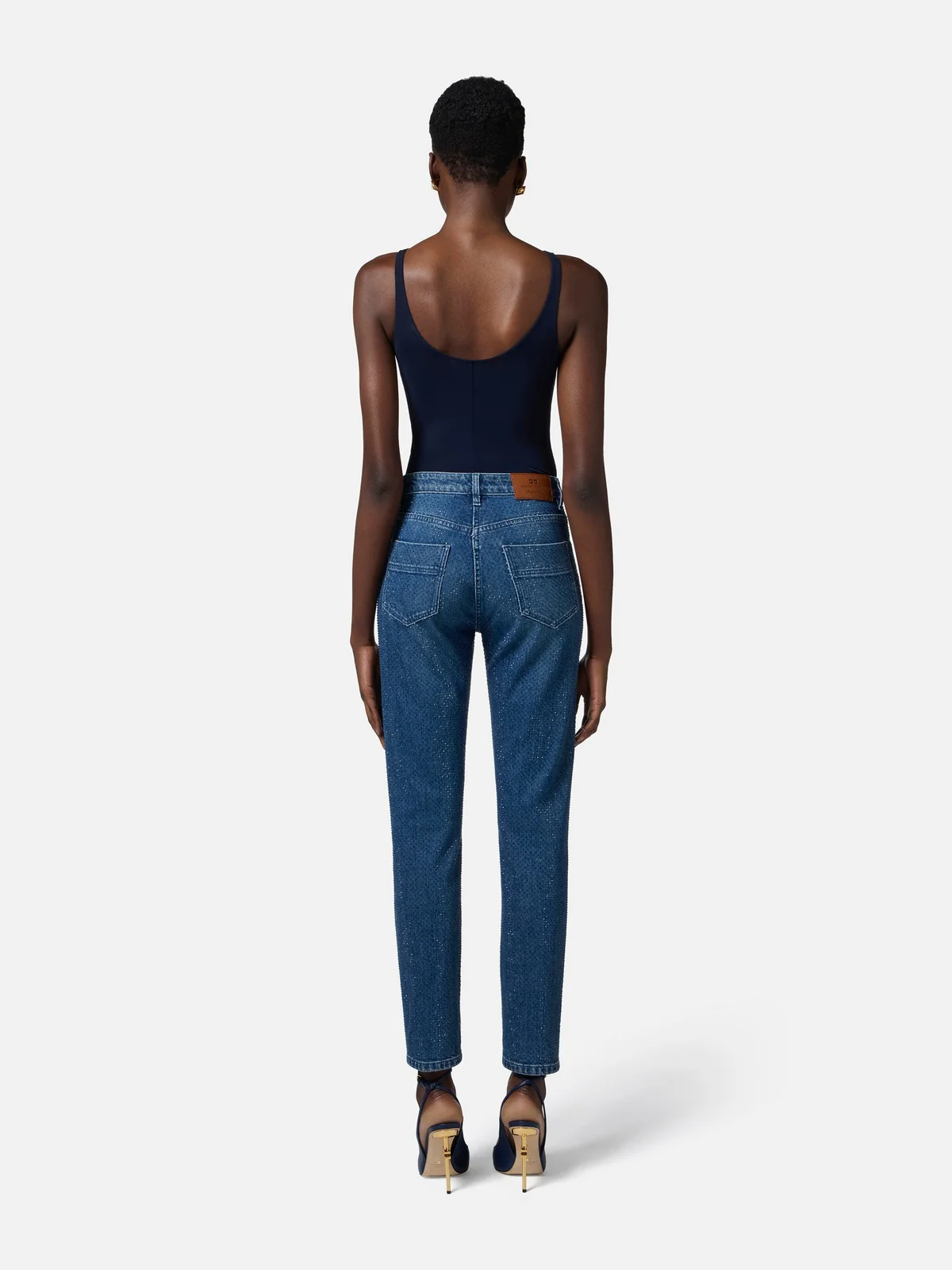 ELISABETTA FRANCHI Body Donna  BO03552E2-DC8 Blu - Image 5