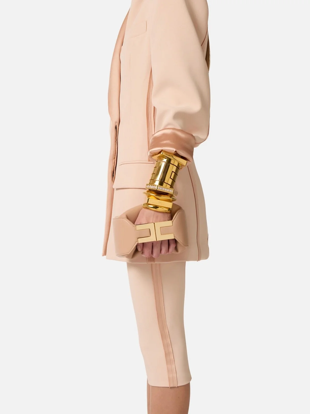 ELISABETTA FRANCHI Borsa Donna  BS07A62E2 EA1 NUDE - Image 6