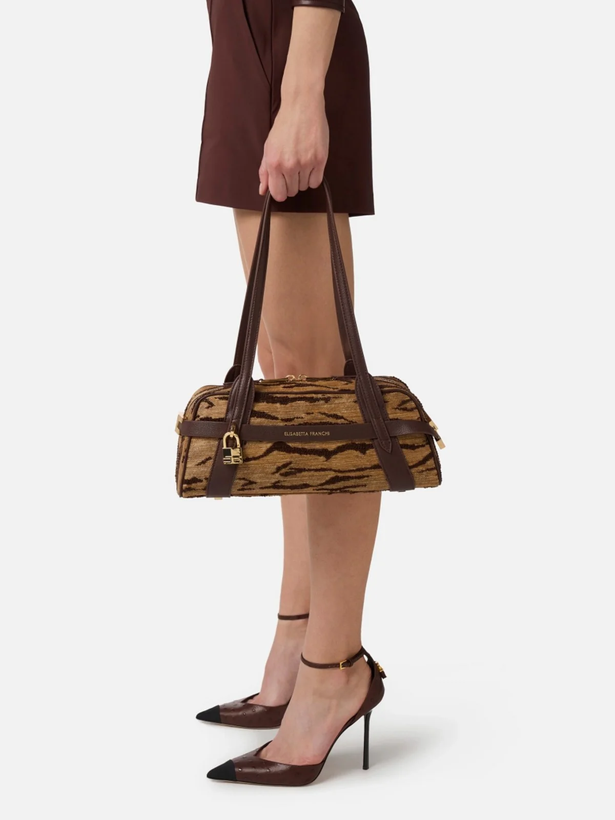 ELISABETTA FRANCHI Borsa Donna  BS11A62E2 470 CAMMELLO - Image 2
