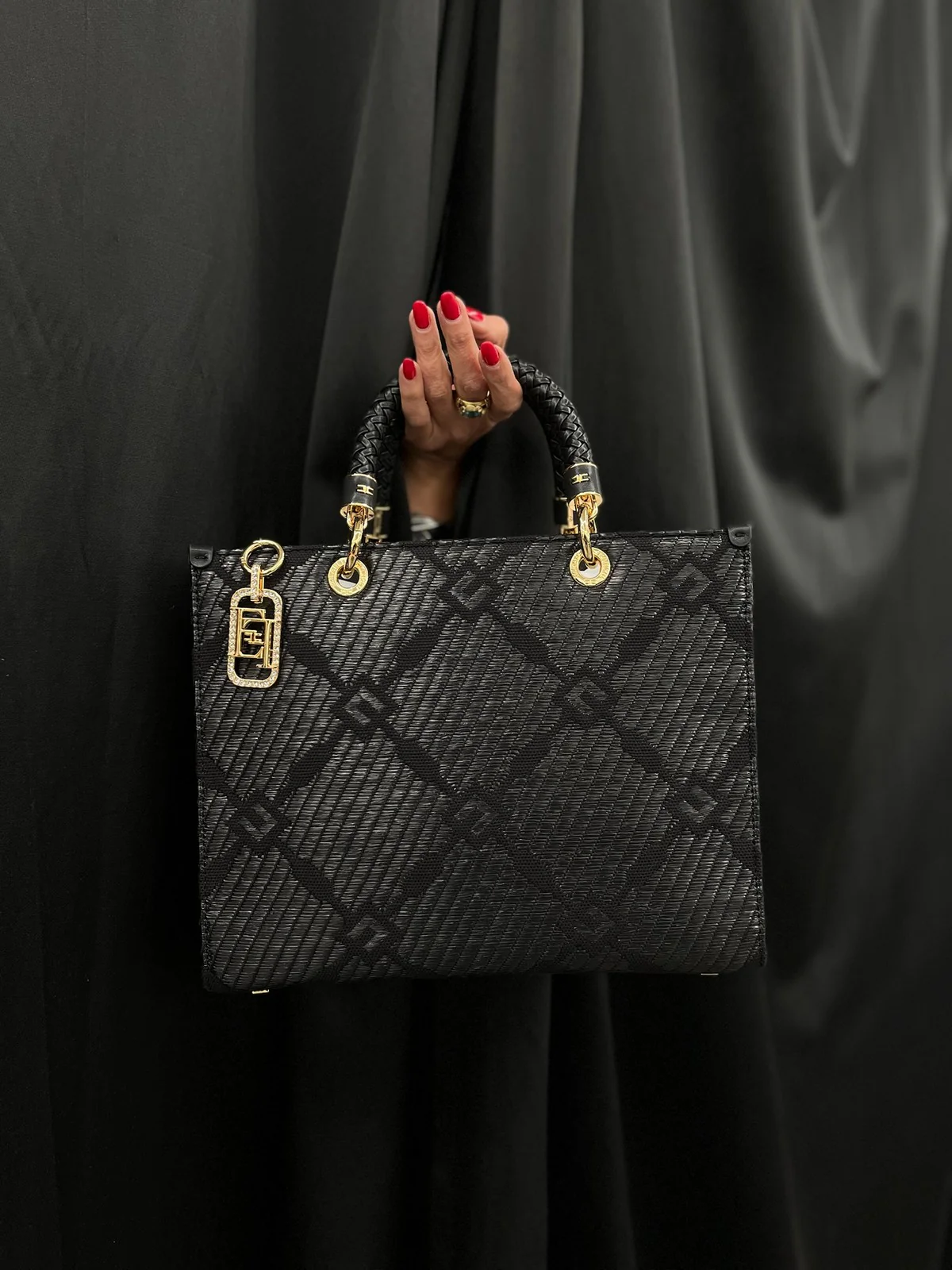 ELISABETTA FRANCHI Borsa Donna  BS12A51E2-110 Nero - Image 7