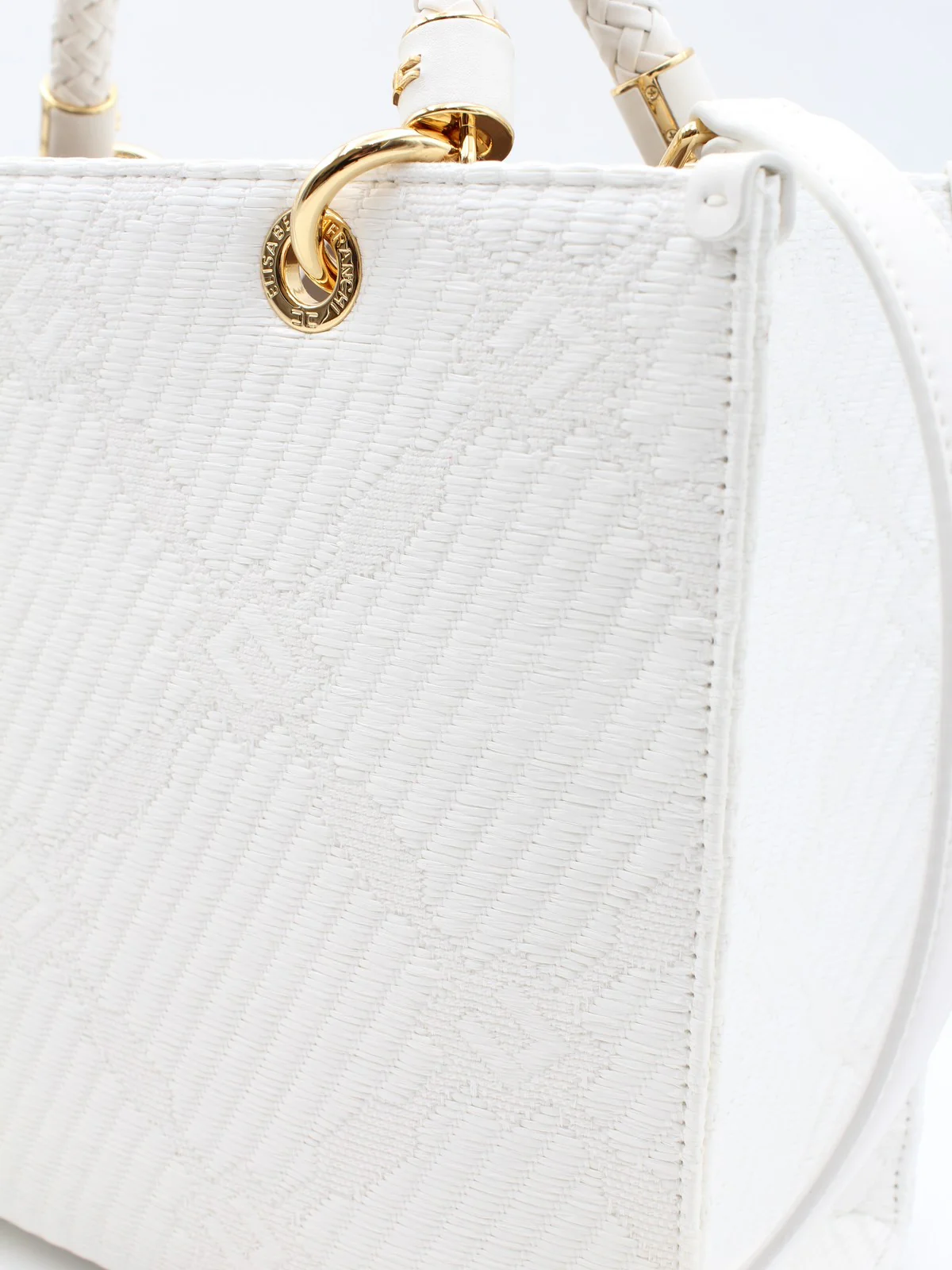 ELISABETTA FRANCHI Borsa Donna  BS12A51E2-360 Avorio - Image 5