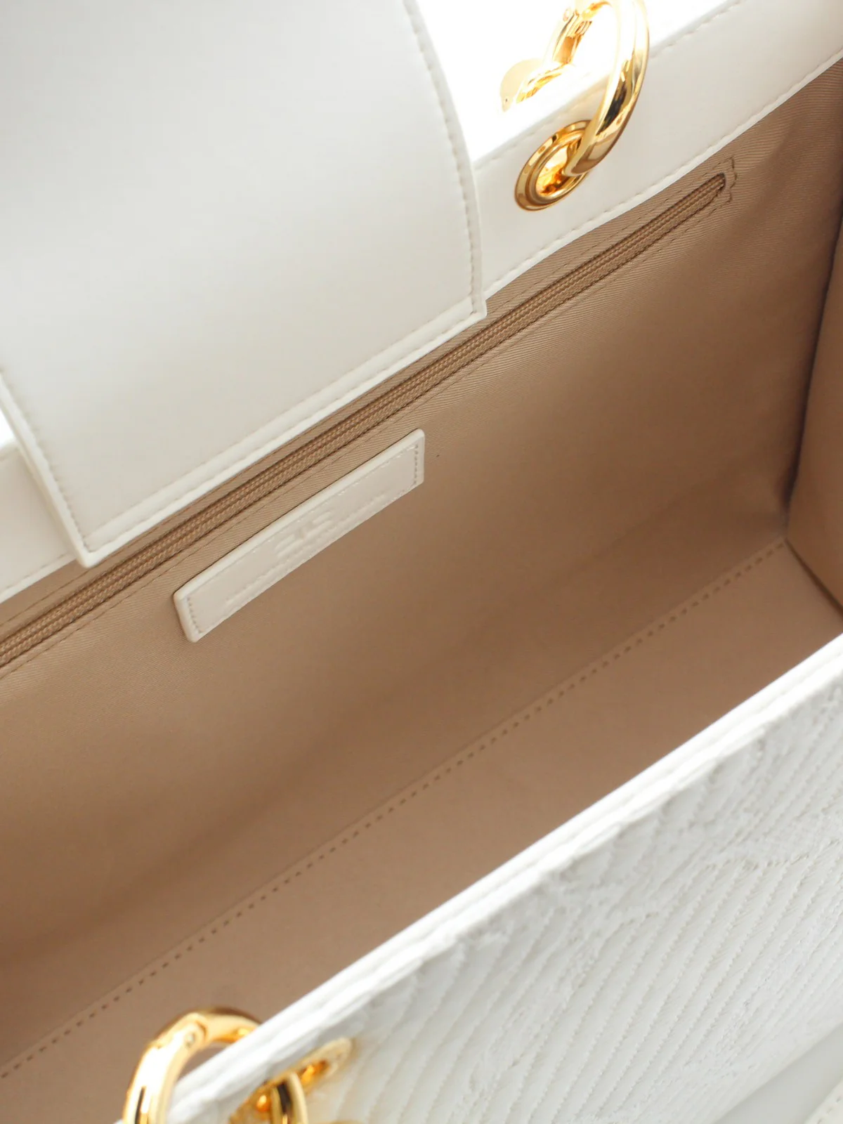 ELISABETTA FRANCHI Borsa Donna  BS12A51E2-360 Avorio - Image 8