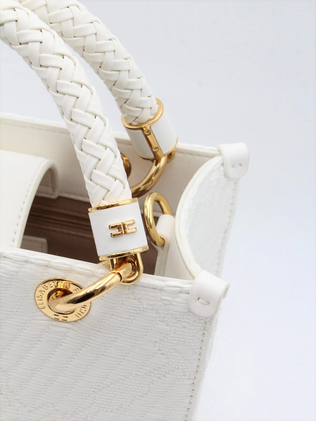 ELISABETTA FRANCHI Borsa Donna  BS13A51E2-360 Avorio - Image 3