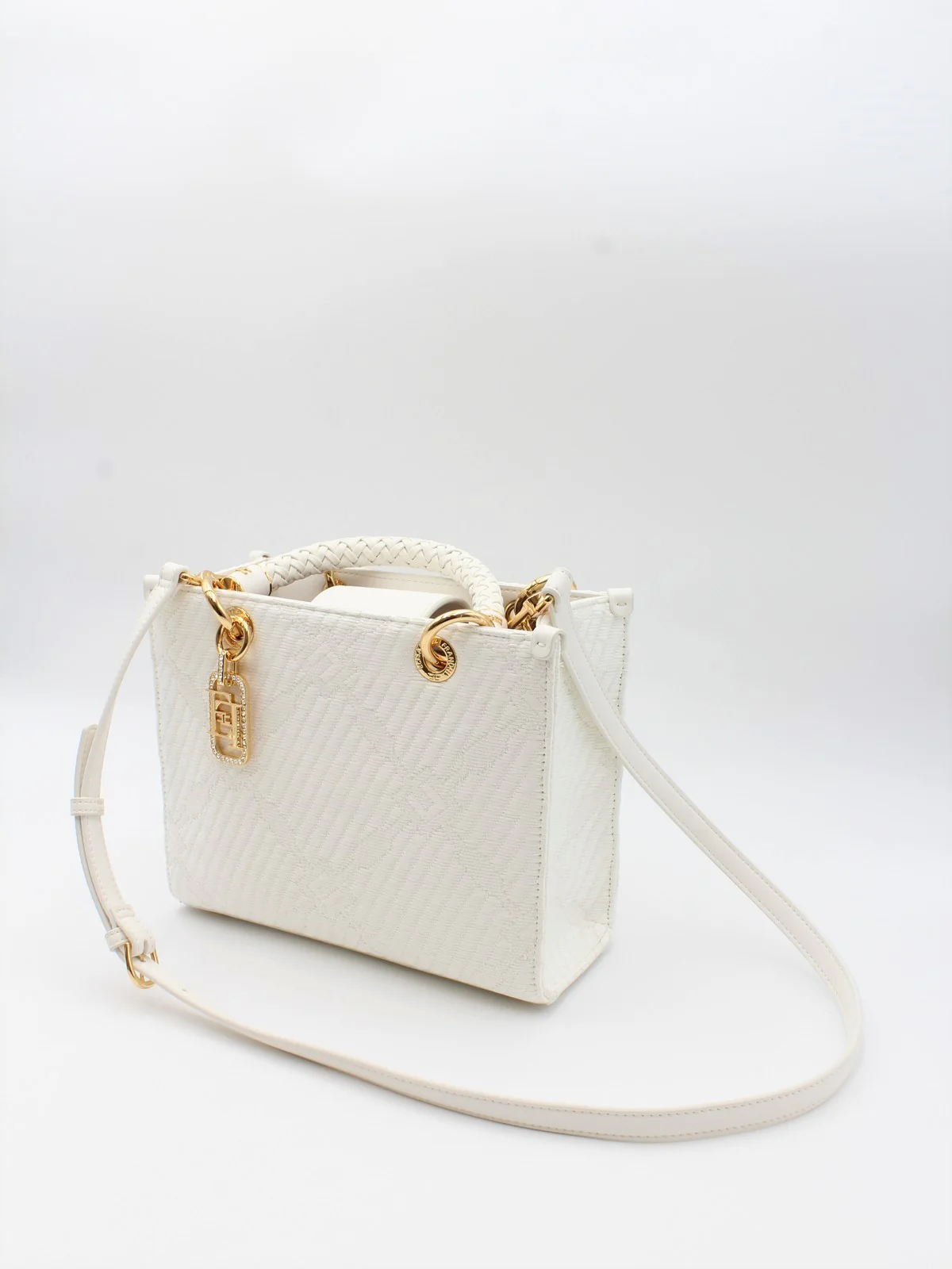 ELISABETTA FRANCHI Borsa Donna  BS13A51E2-360 Avorio - Image 7