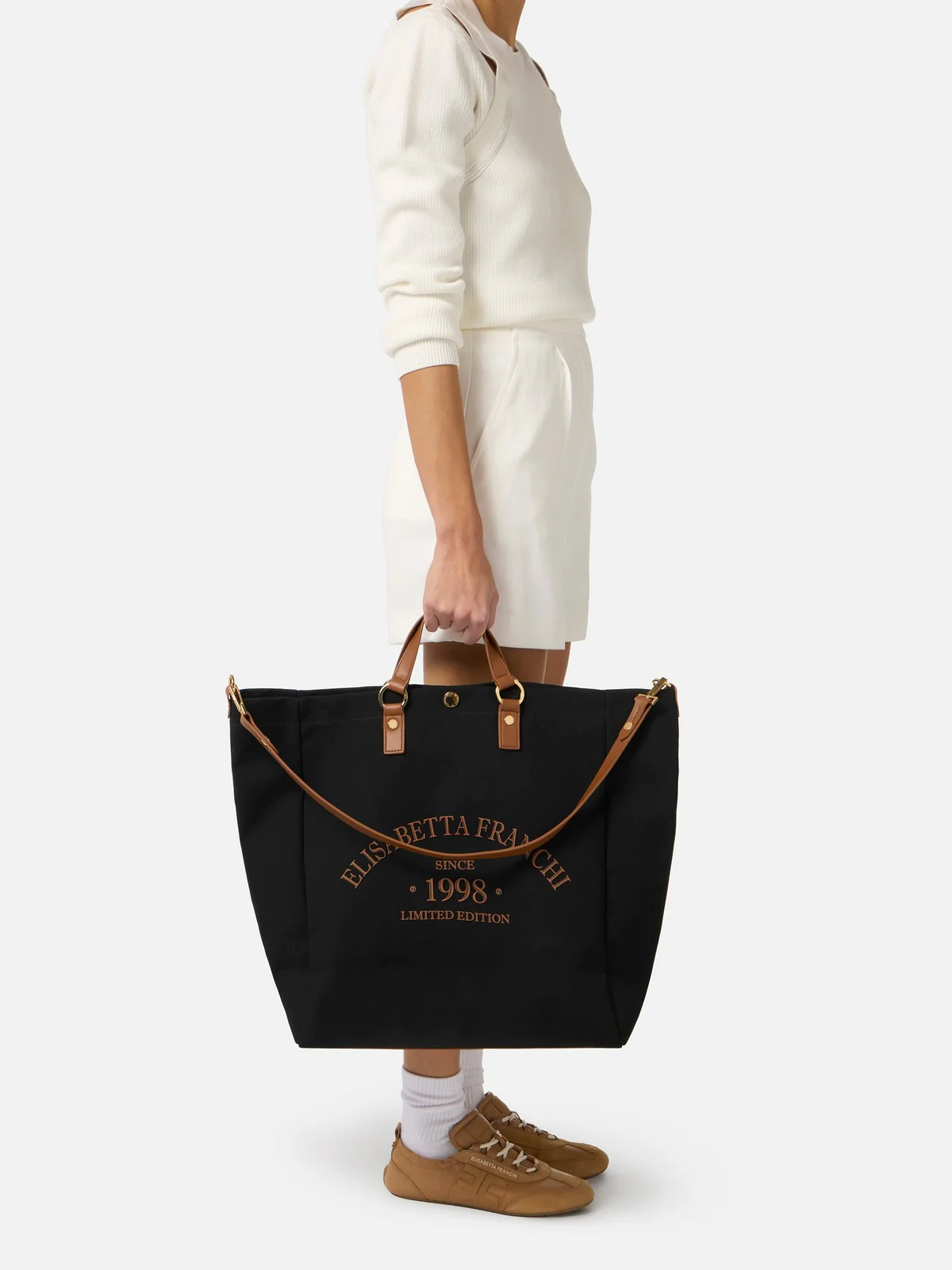 ELISABETTA FRANCHI Borsa Donna  BS14A62E2 B58 NERO/CUOIO - Image 2