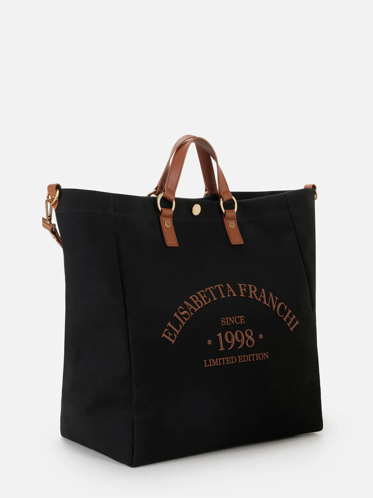 ELISABETTA FRANCHI Borsa Donna  BS14A62E2 B58 NERO/CUOIO - Image 3