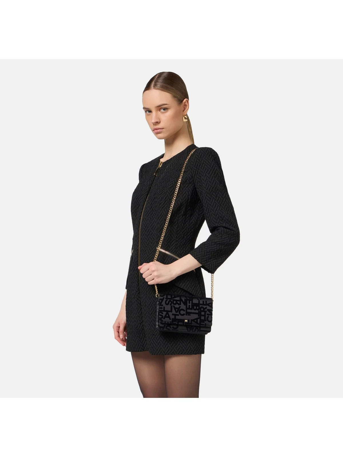 ELISABETTA FRANCHI Borsa Donna  BS22A46E2 110 Nero - Image 3